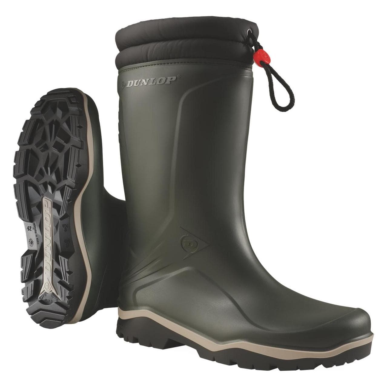 Dunlop, Herren, Gummistiefel, Winter Arbeitsstiefel Blizzard, Grün, (47)