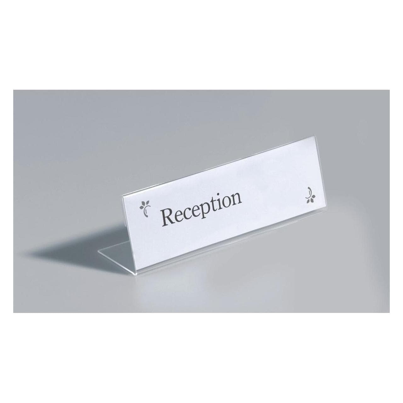 Durable, Informationsschild, Tischnamensschild aus Acryl