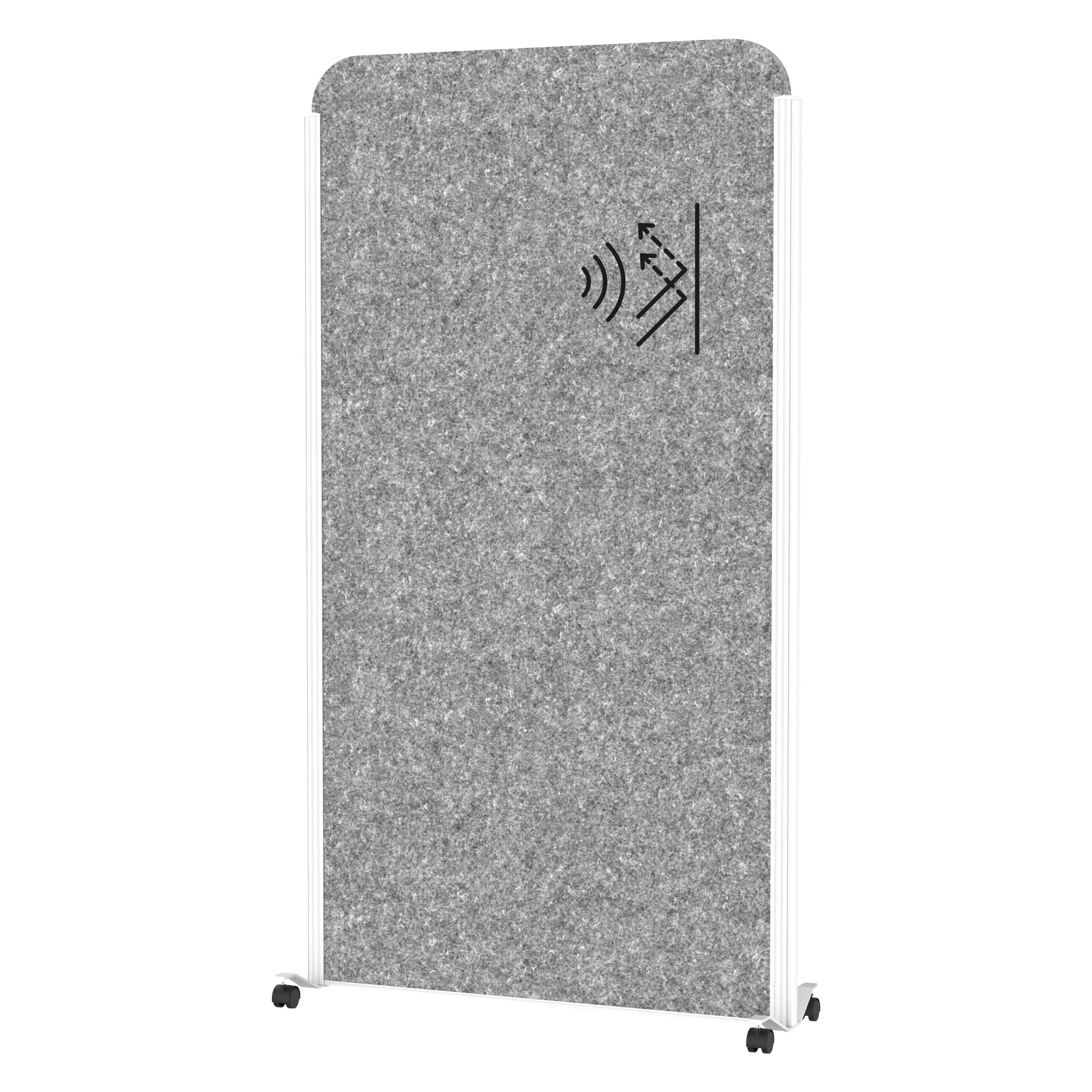 Maul, Trennwand, Akustik-Trennwand MAULcocoon 9701102 weiss 100,0 x 182,0 cm (100 x 182 cm)