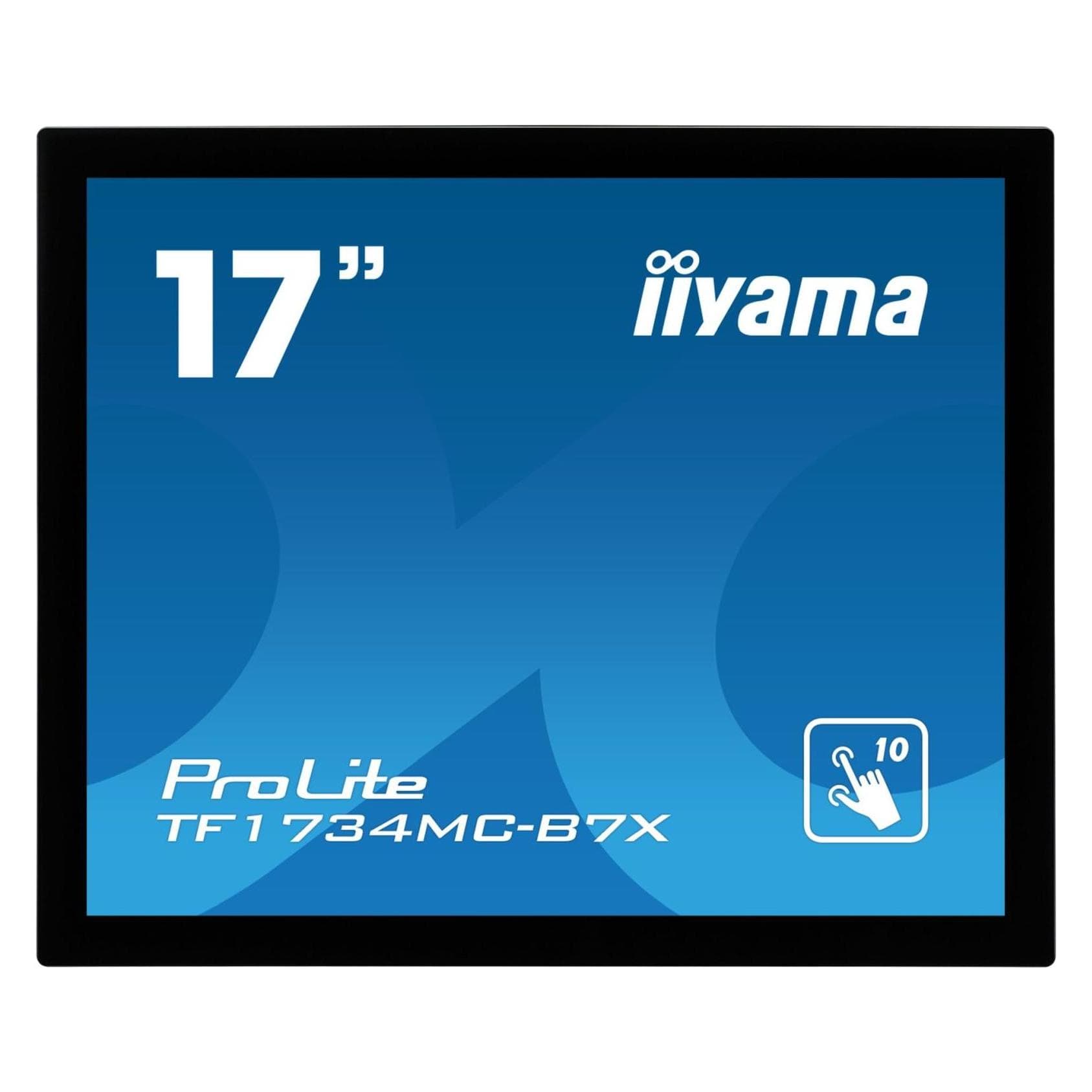 iiyama TF1734MC-B7X -Touch HDMI+DP (1280 x 1024 Pixel, 17"), Monitor, Schwarz