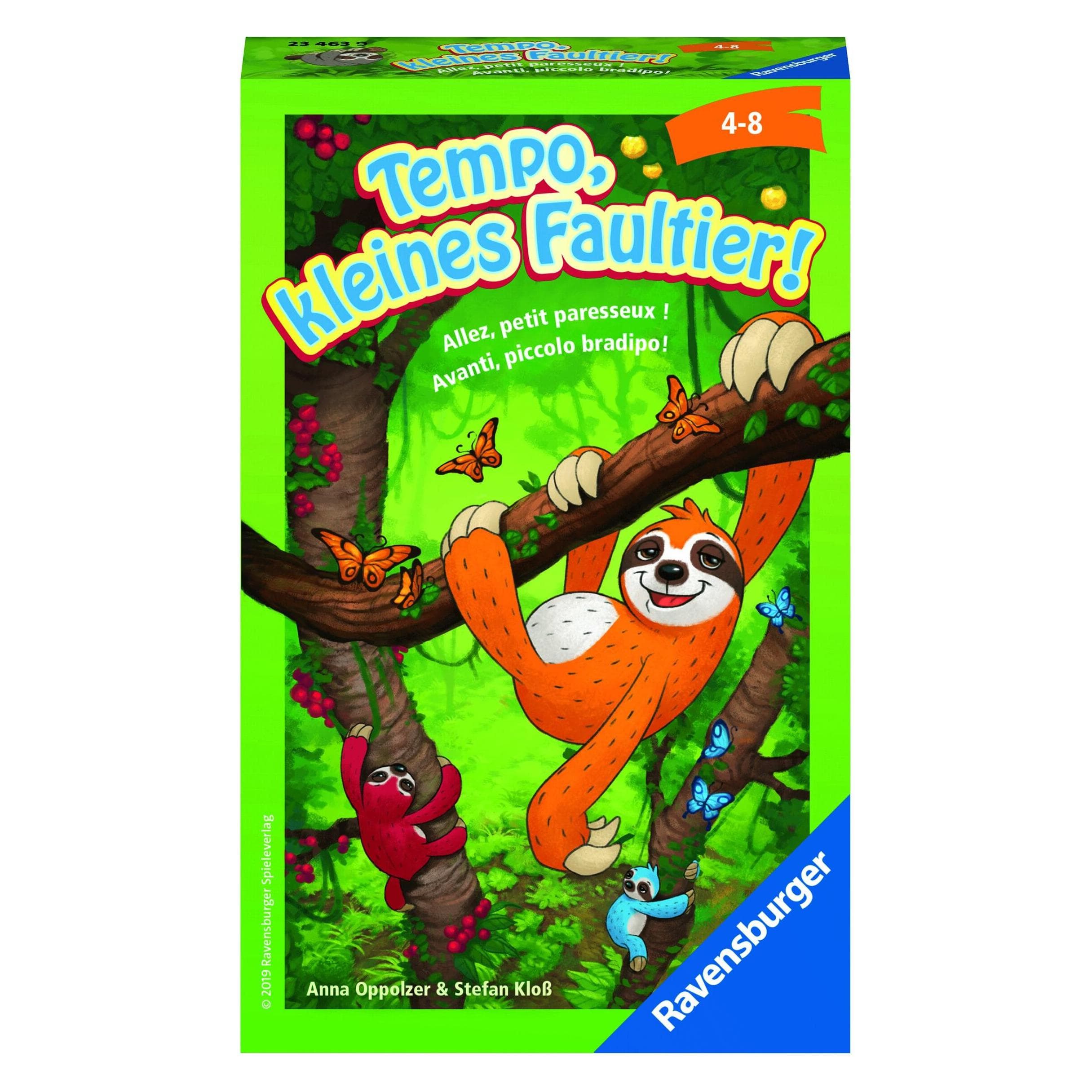 Ravensburger Tempo, kleines Faultier! (Deutsch, Französisch, Italienisch, 2 - 4 Spieler)