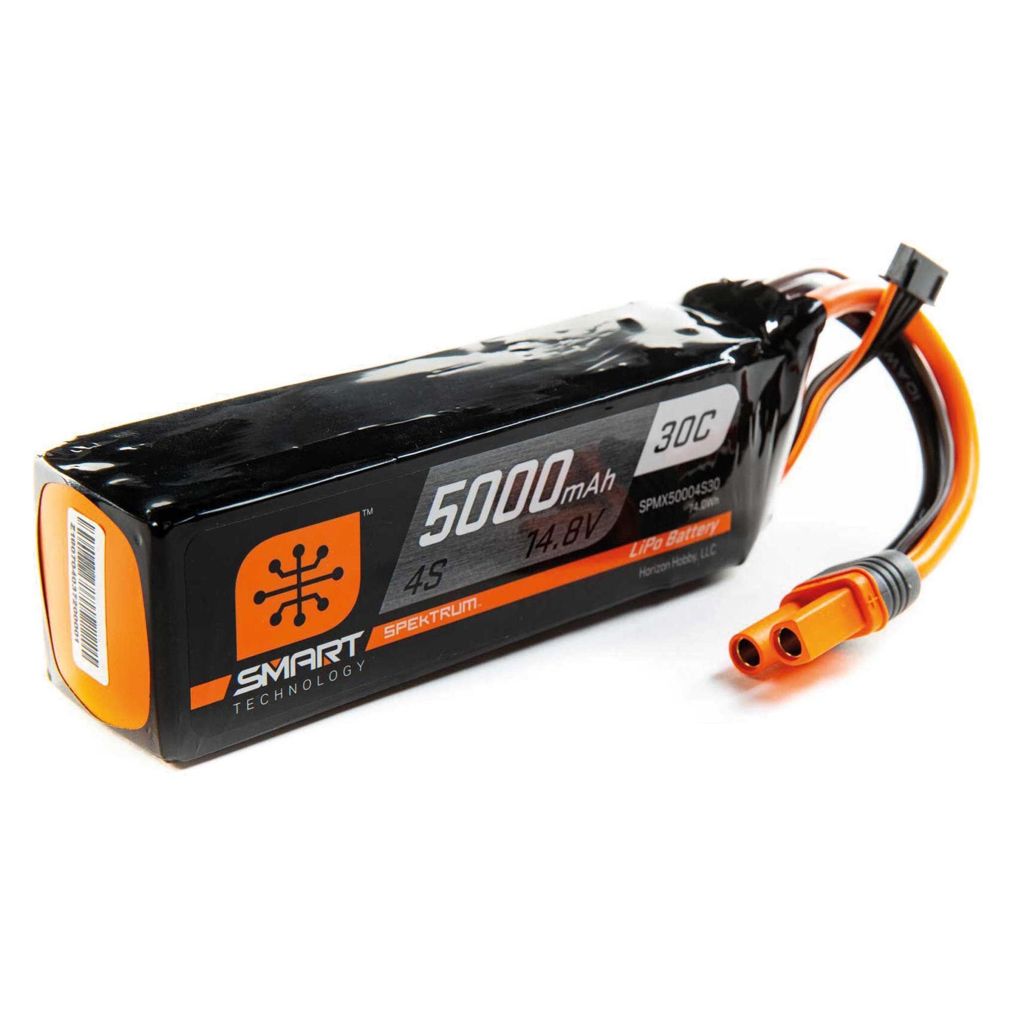 Spektrum LiPo Pack 5000mAh 4S 14.8V Smart 30C IC5 (5000 mAh)