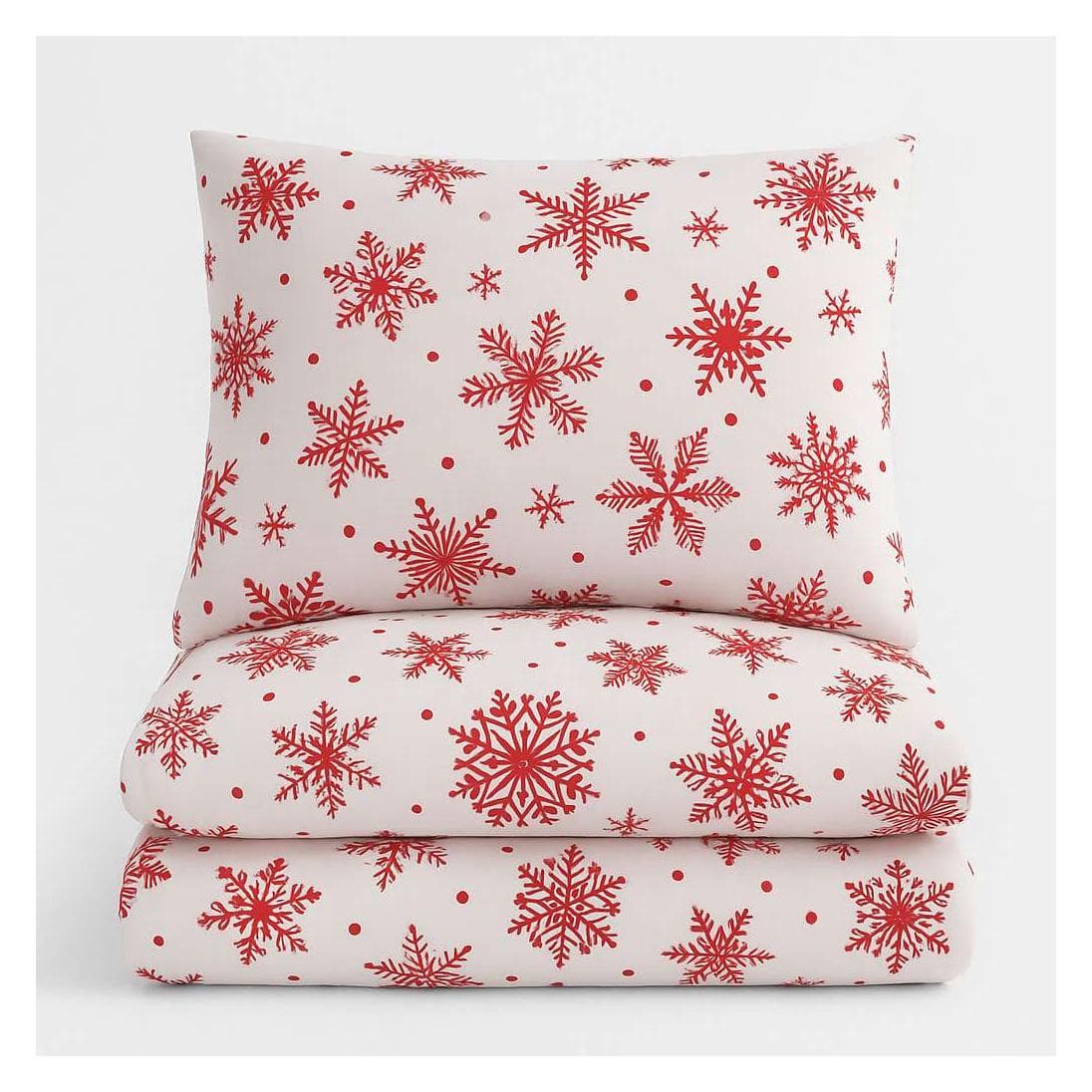 L'essentiel, Bettwäsche, Flake Red Single XXL Quilt Cover Set DE (Bettwäsche Set, 155 x 220 cm)