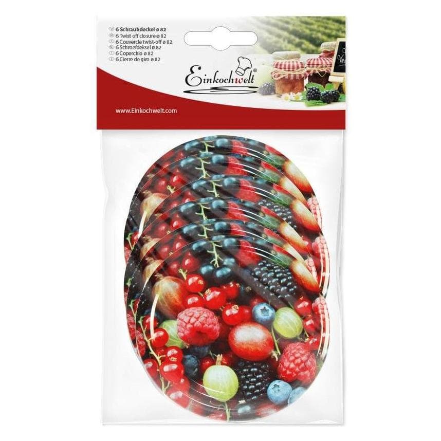 Dosen-Zentrale Twist-off Deckel 'Beeren', Einmachgläser