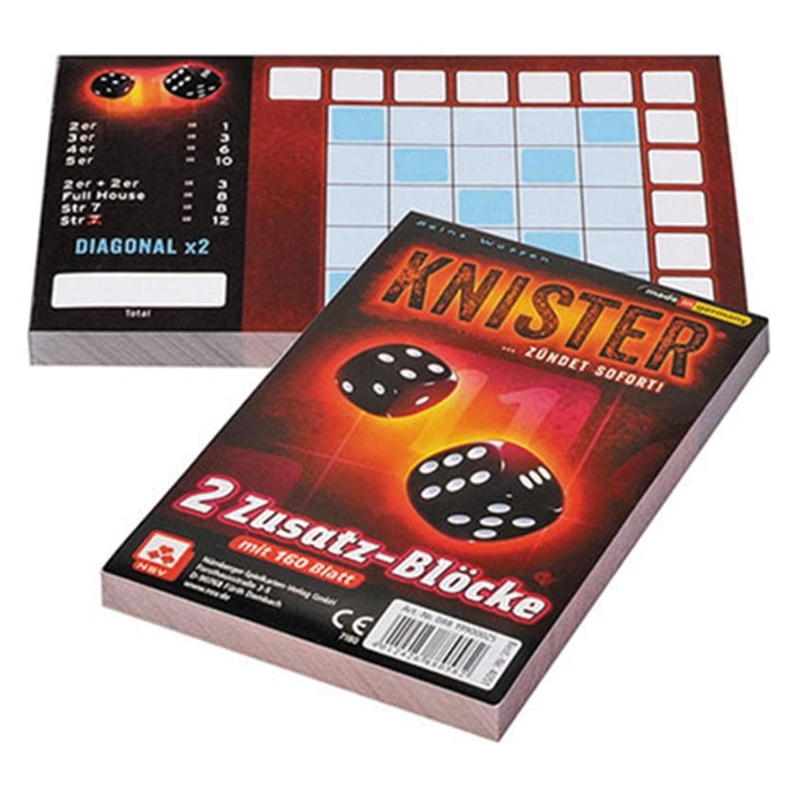 NSV Knister Zusatzblöcke Blatt (Deutsch, 1 - 12 Spieler)