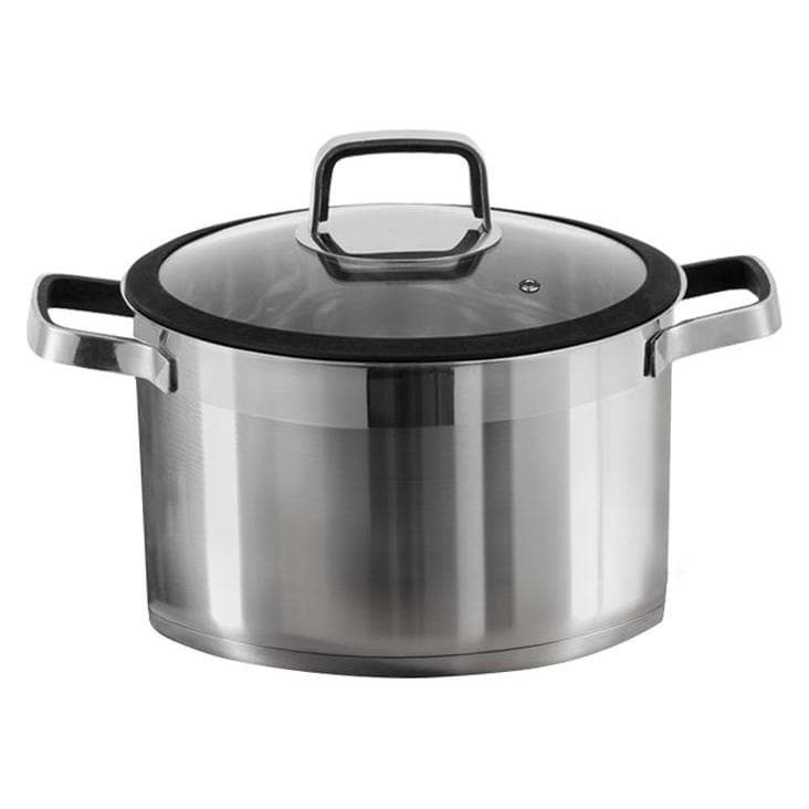 Domoletti CASSEROLE WITH LID 18X11.5 3L, Pfanne + Kochtopf, Silber