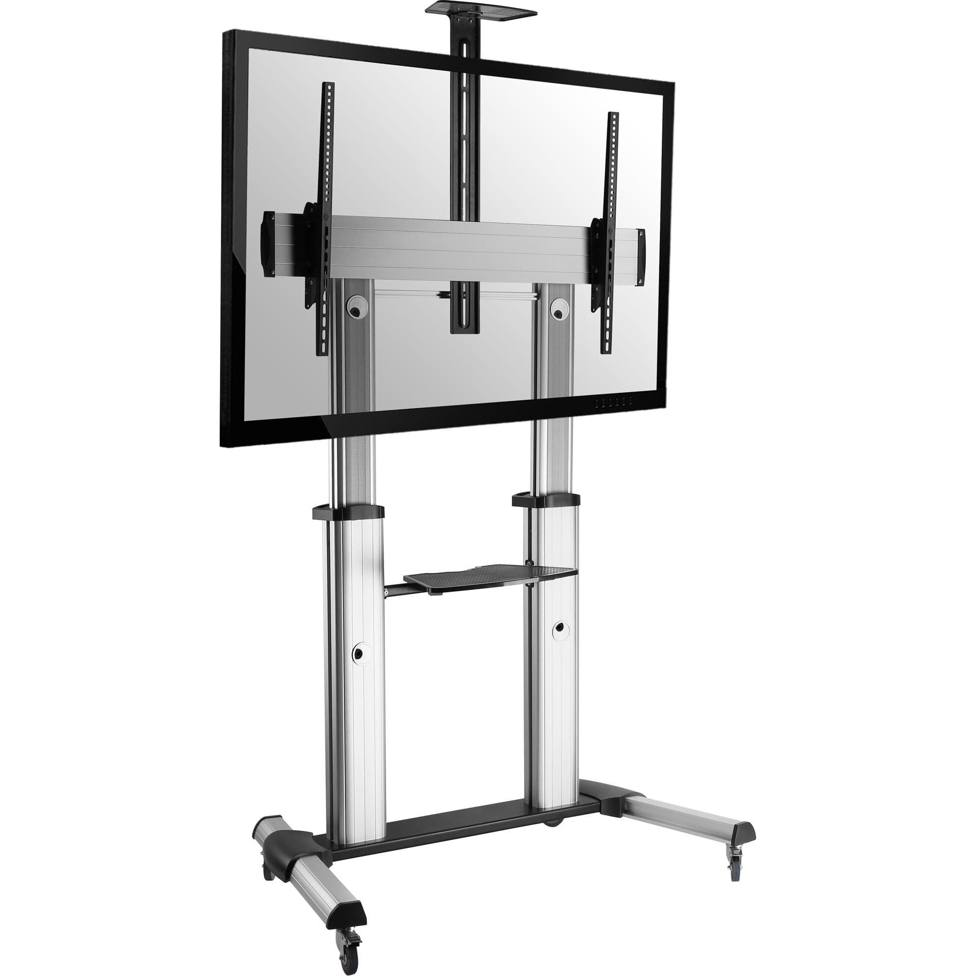 InLine Teleskopischer TV-Wagen (100 kg, 60" - 100"), TV Ständer, Silber