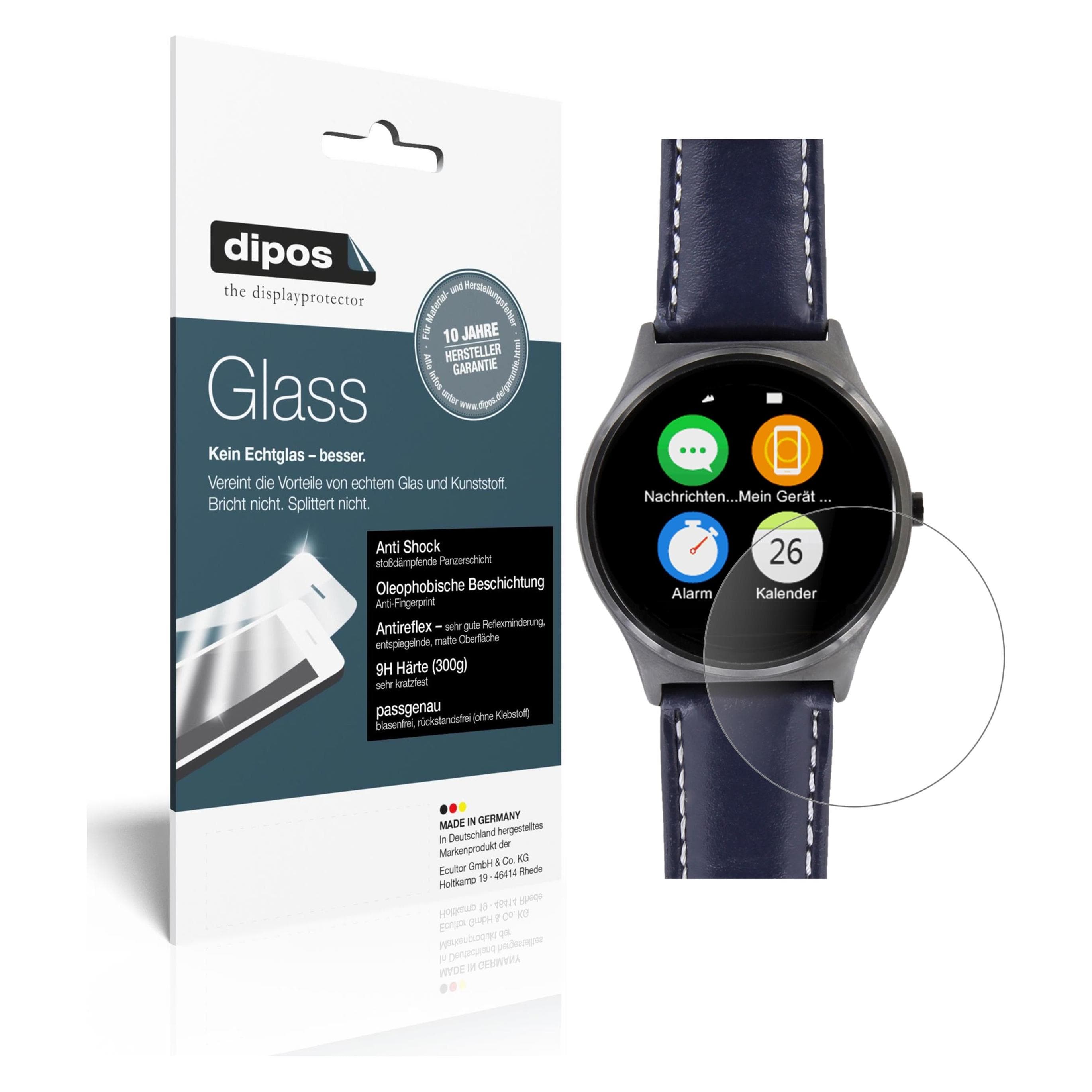 Dipos Displayschutz Anti-Shock, Smartwatch Schutzfolie, Transparent