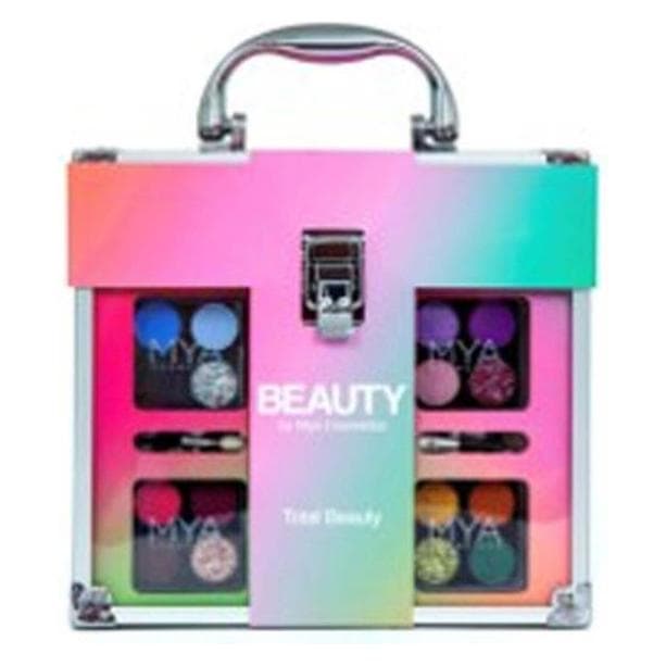 MYA Cosmetics, Beauty Geschenkset, Mya Travel Transparent Maletin 12 Sombras