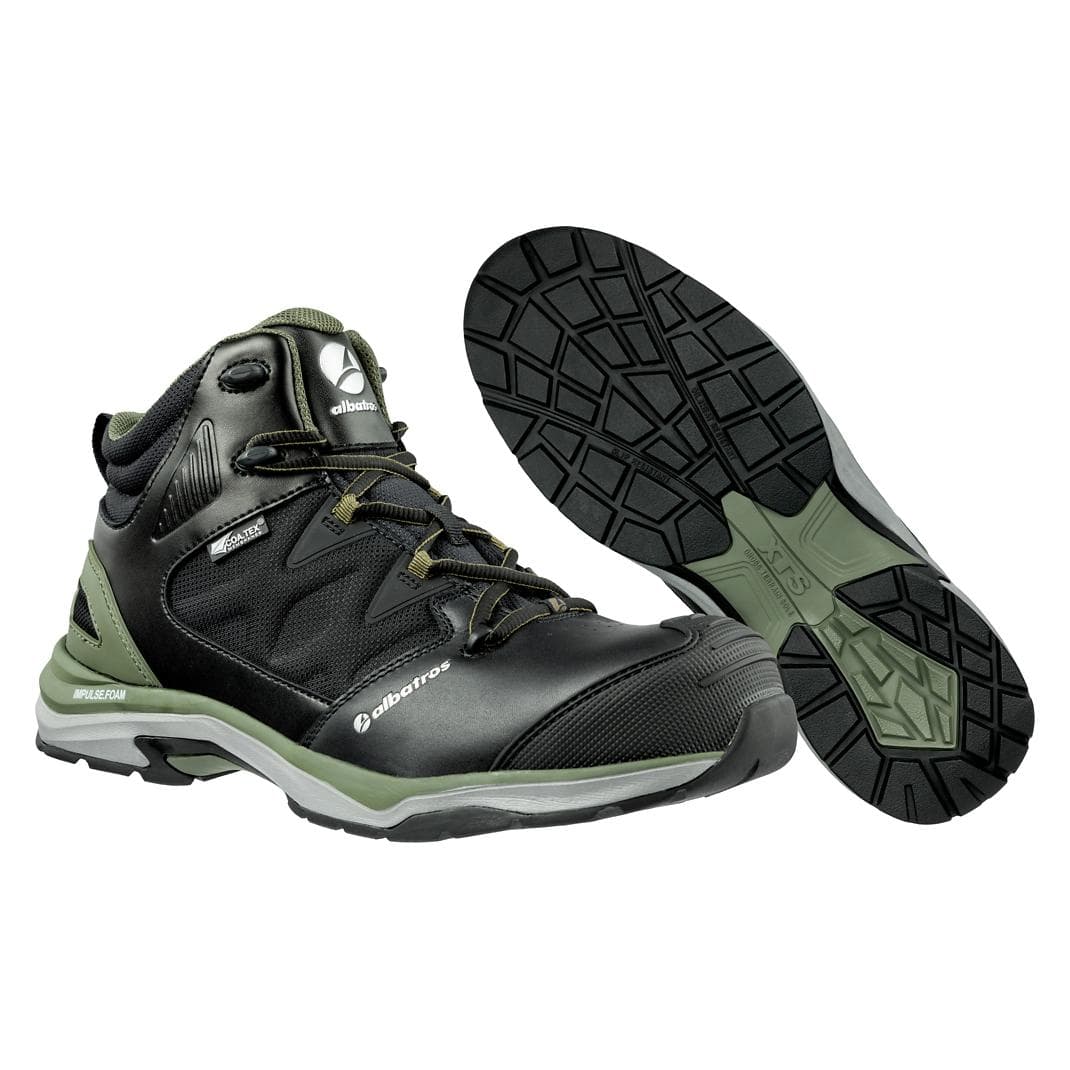 Albatros, Sicherheitsschuhe, Sicherheitsstiefel ULTRATRAIL OLIVE CTX MID S3 ESD WR HRO SRC (S3, 44)