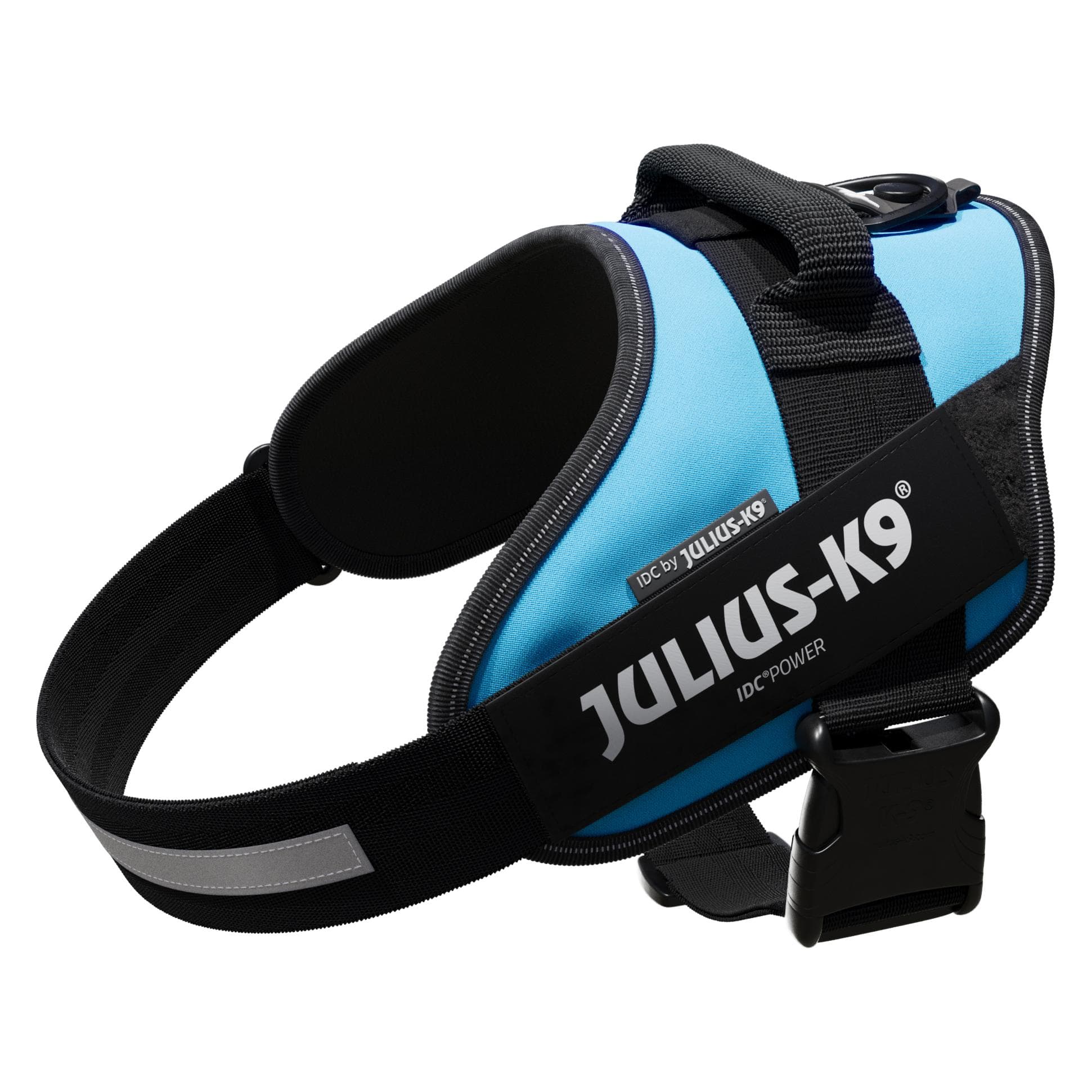 Julius-K9 IDC-Powergeschirr aquamarine Grösse 1: Brustumfang 63-85 cm (1, Hund, Allgemein, Hundesport, Spazieren), Halsband + Leine