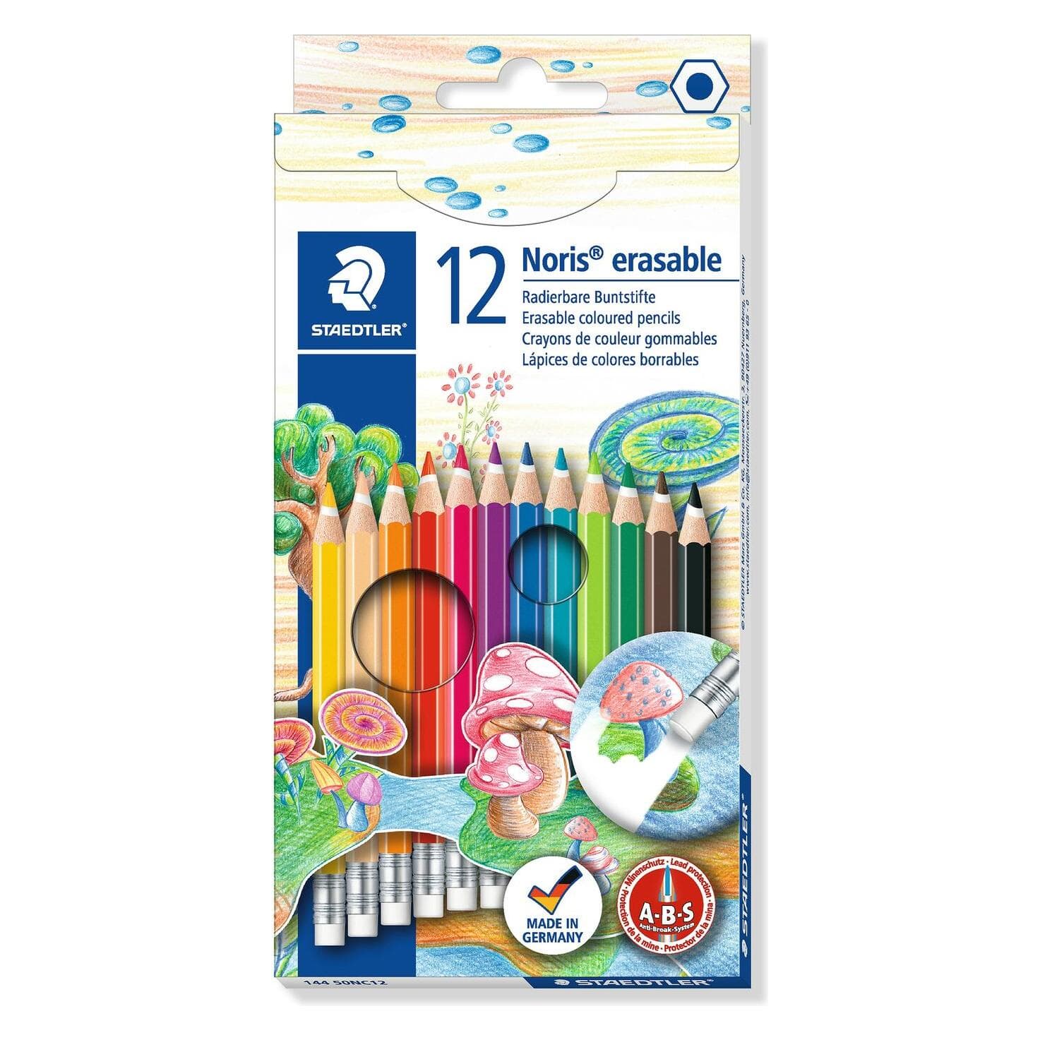Staedtler, Malstifte, Kartonetui Buntstift Noris erasable (12x)