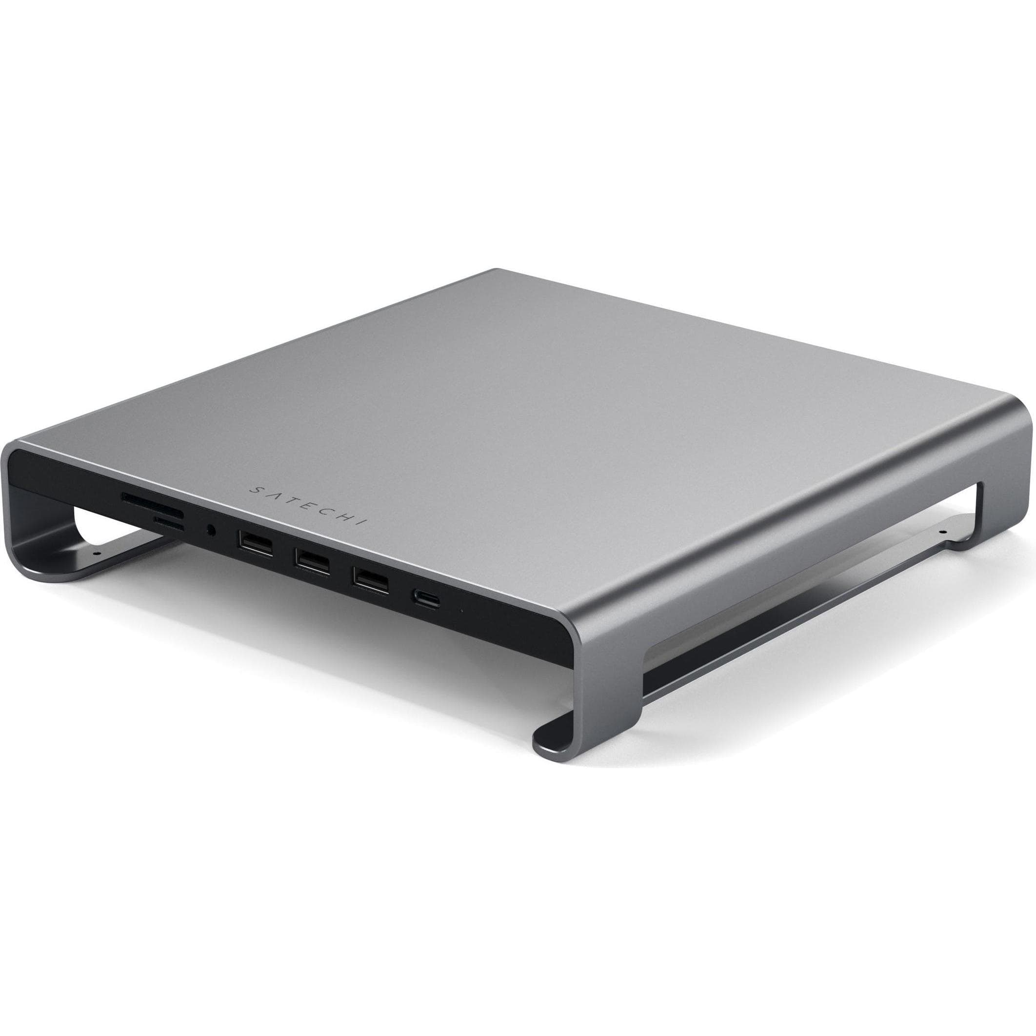 Satechi Stand Hub (USB-C, 5 Ports), Dockingstation + USB Hub, Grau