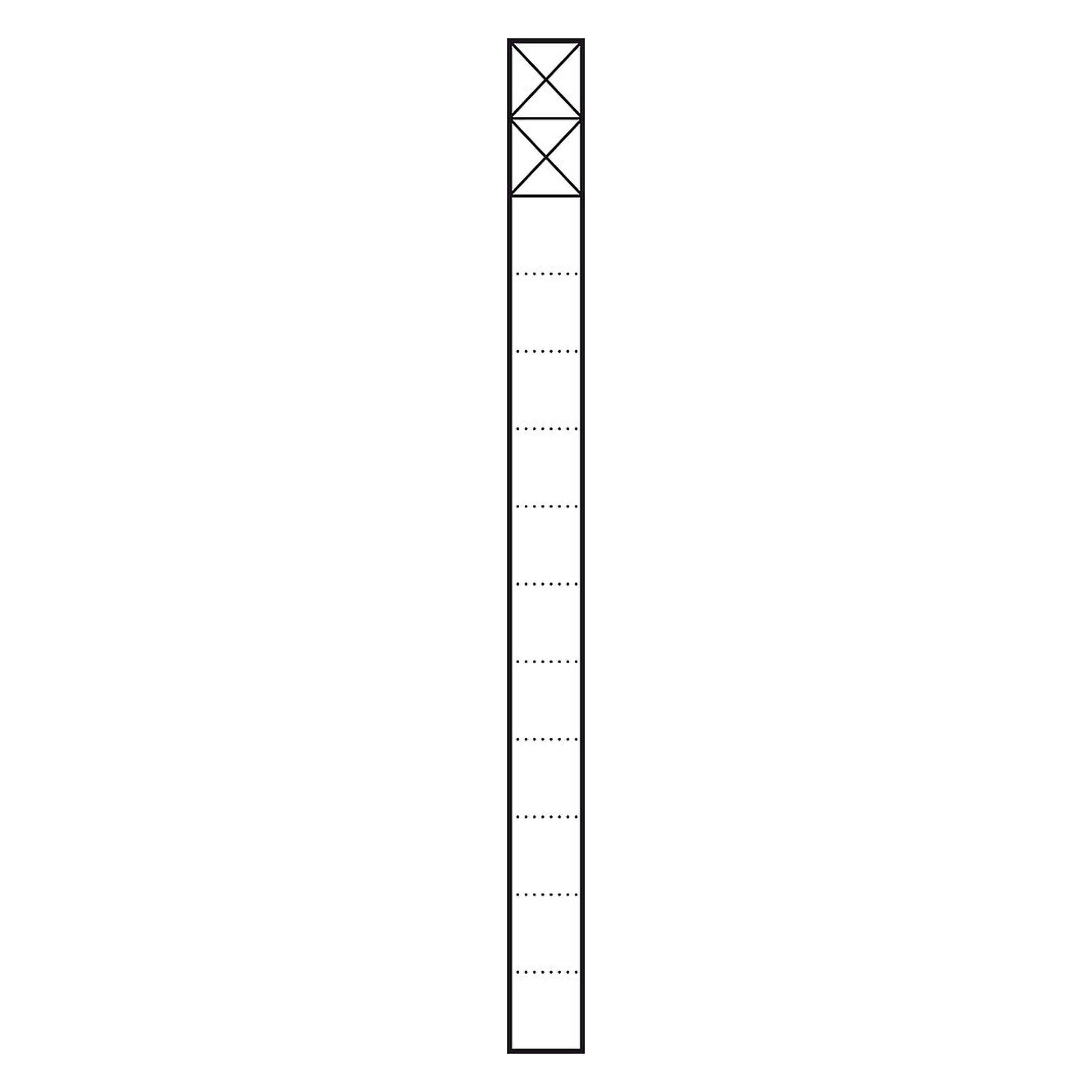 Siedle S. & Soehne Kommunikations-Stele 1,3m dgr/gli 2Mod KSF 613-2 DG, Zubehör DJ, Grau