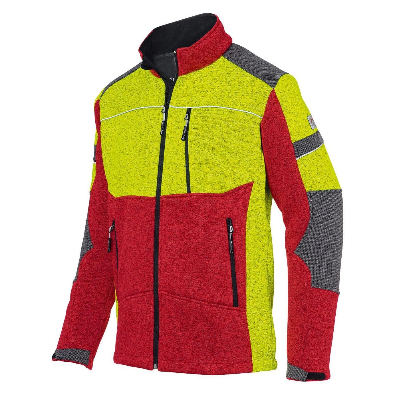 Kübler, Arbeitsjacke, Forst Strickjacke mit Verstärkungen (L)