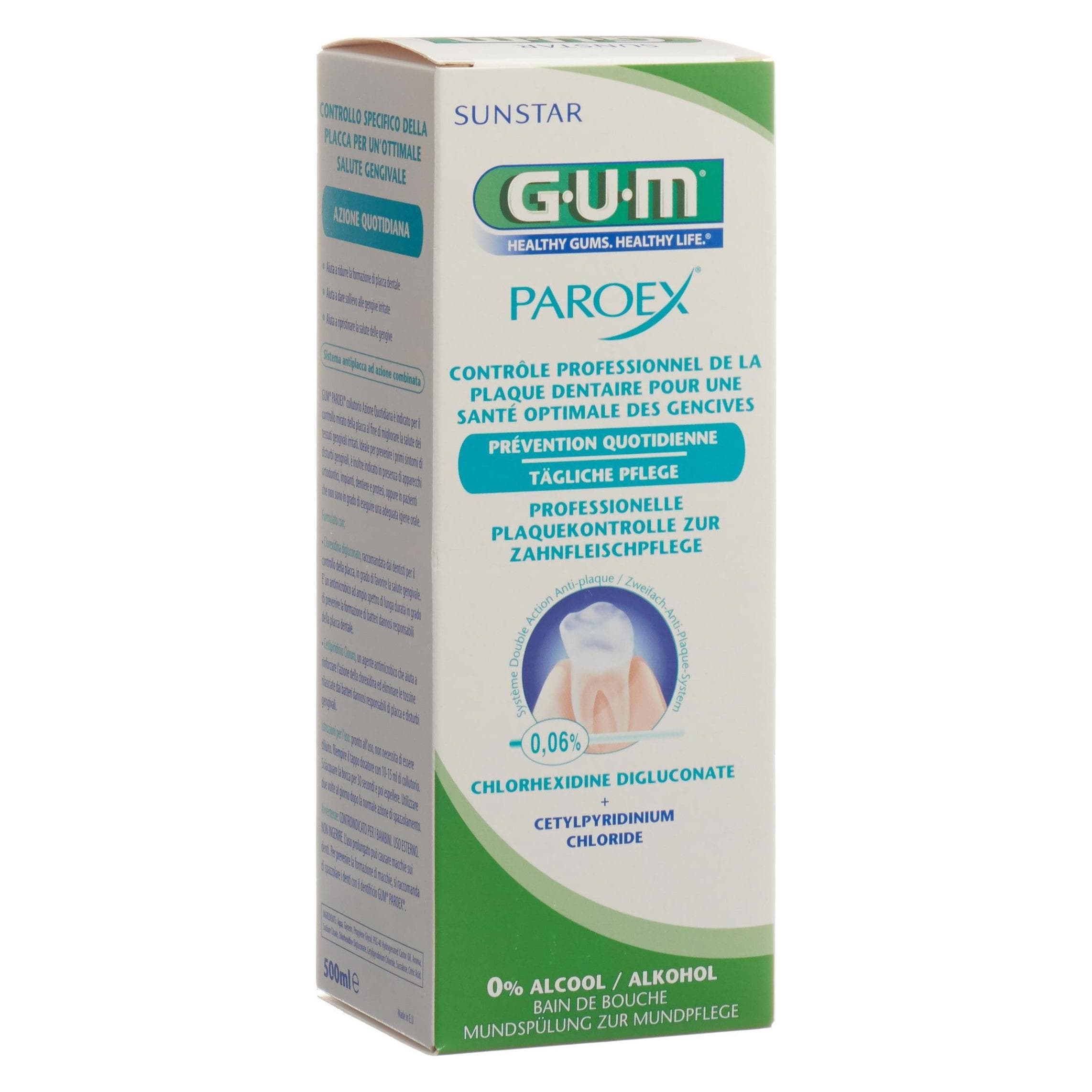 GUM, Mundspülung, Paroex Mundspülung (500 ml, Mundspülung)