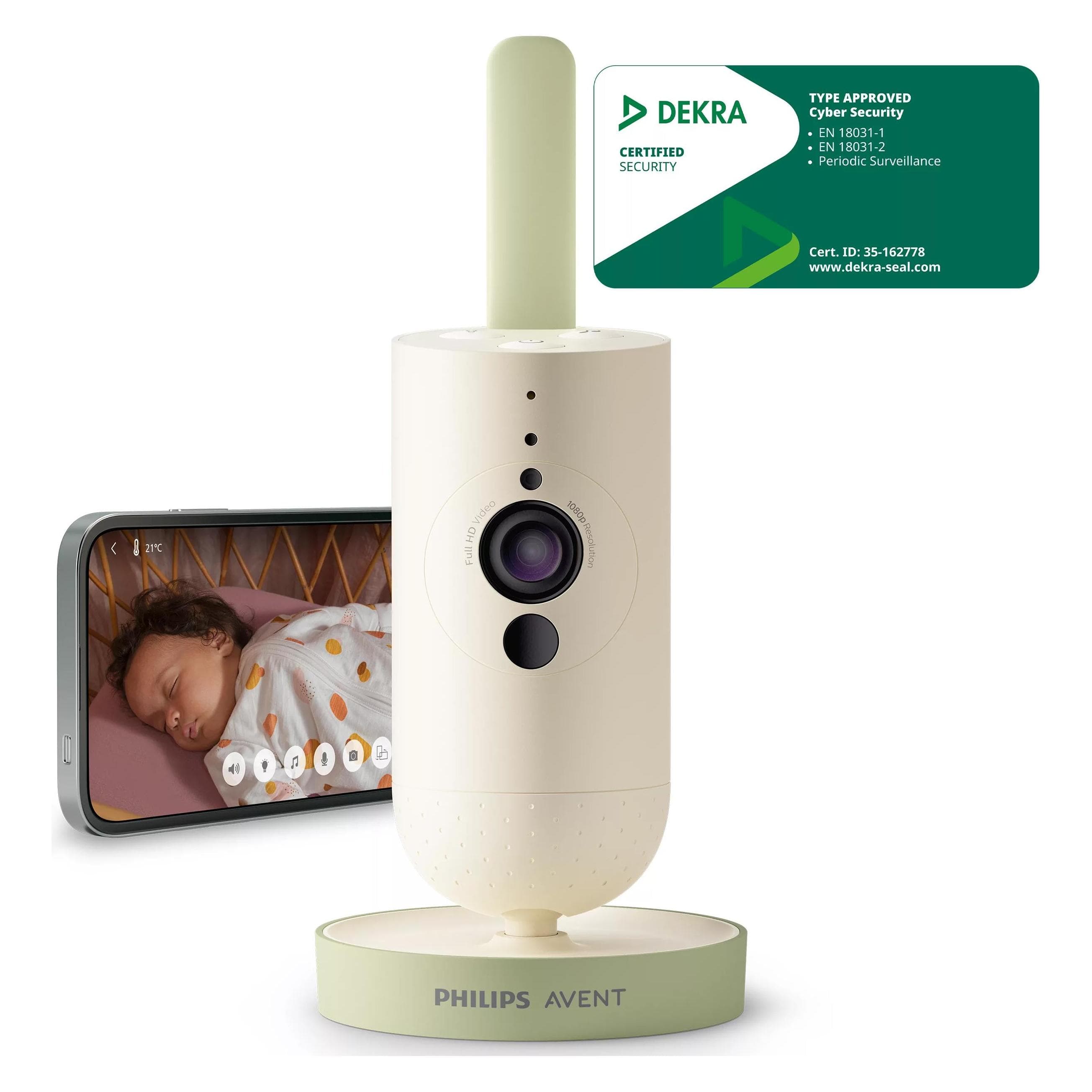 Philips Avent, Babyphone, Connected (Babyphone mit Kamera, 300 m)