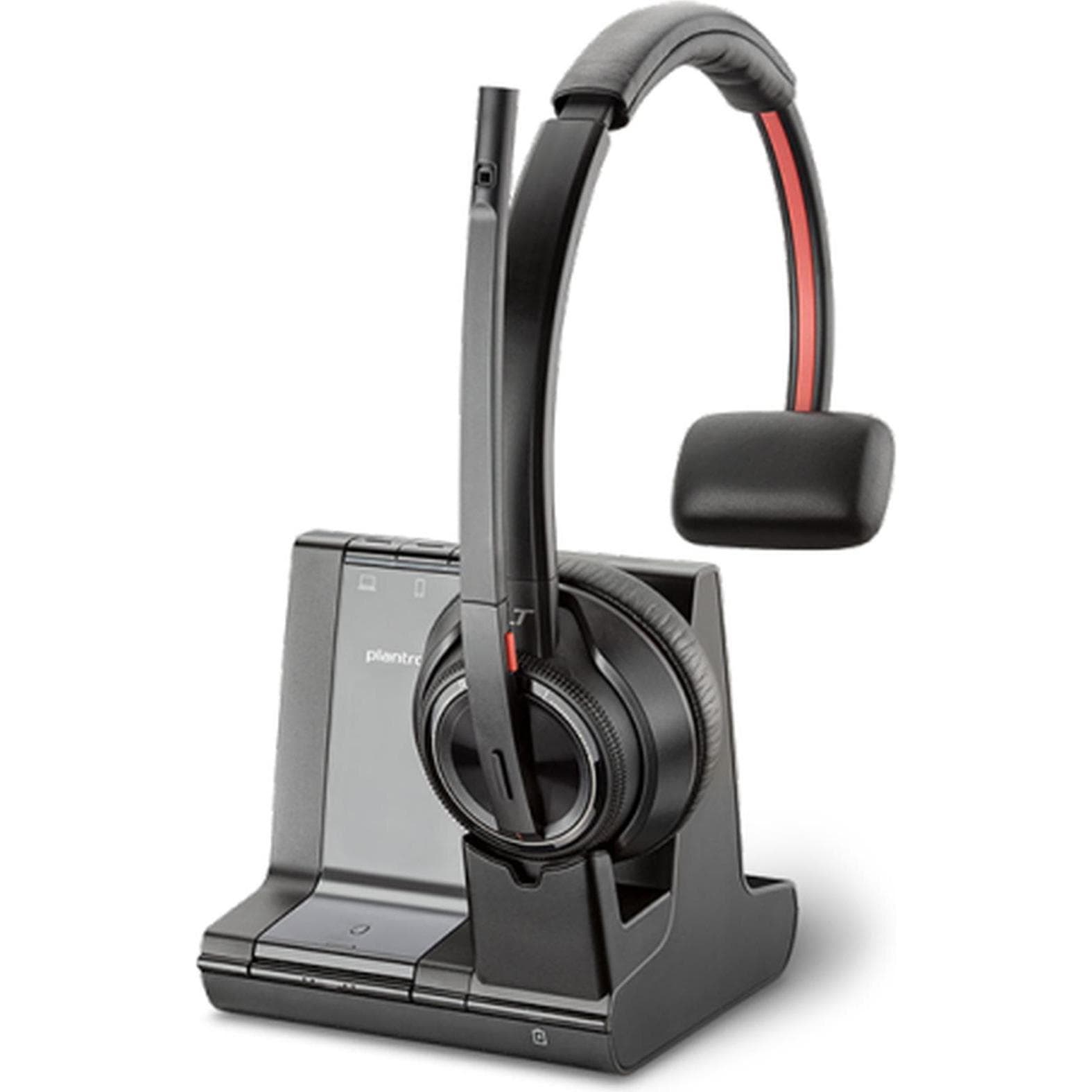 Poly Savi W8210 (Kabellos, USB-C, Microsoft Teams), Office Headset, Schwarz