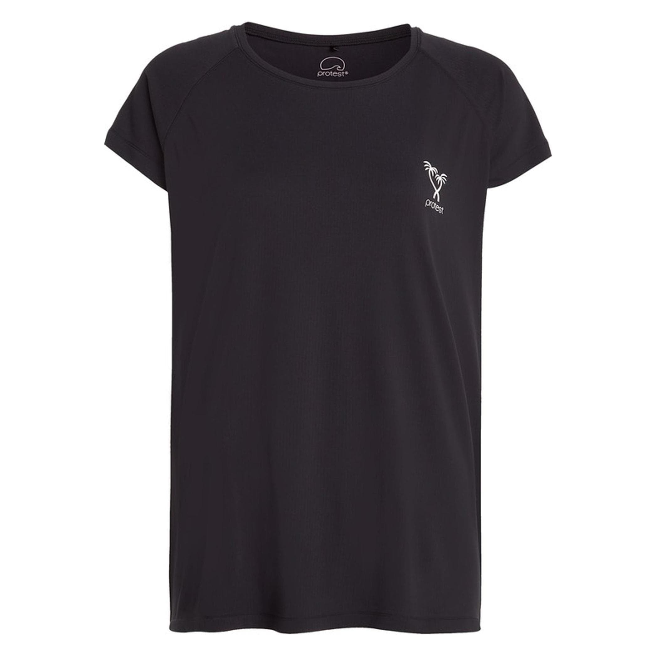 Protest, Damen, Badeshirts, Women's Prtmeru Surf T-Shirt, Schwarz, Grau, (34, M, XS)