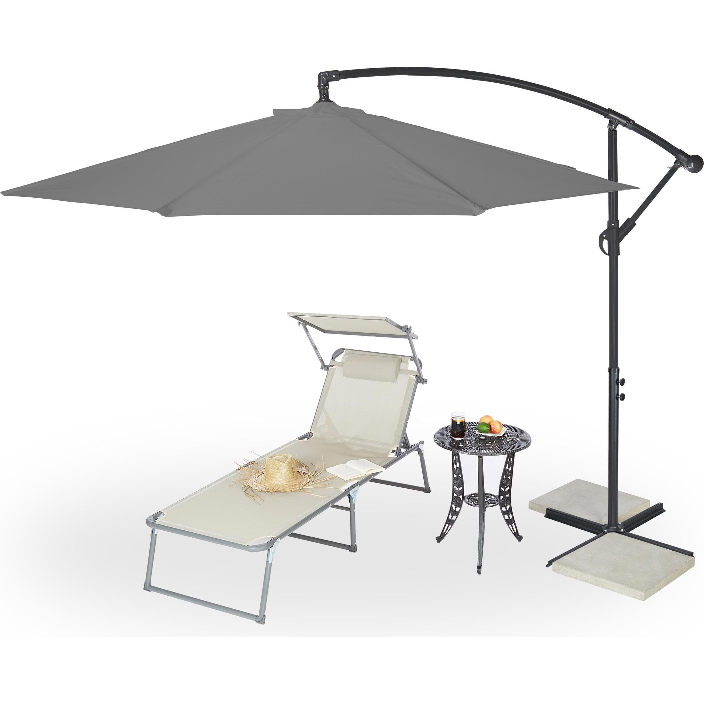 Relaxdays, Sonnenschirm, Ampelschirm (3 m)