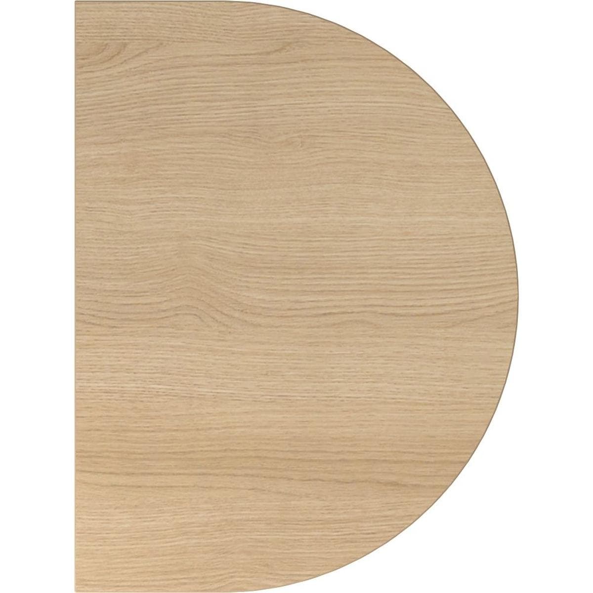 MC, Zubehör Büromöbel, Anbau-Element Halbrund für MyTable XB Schreibtisch mit Tischgestell Weiss