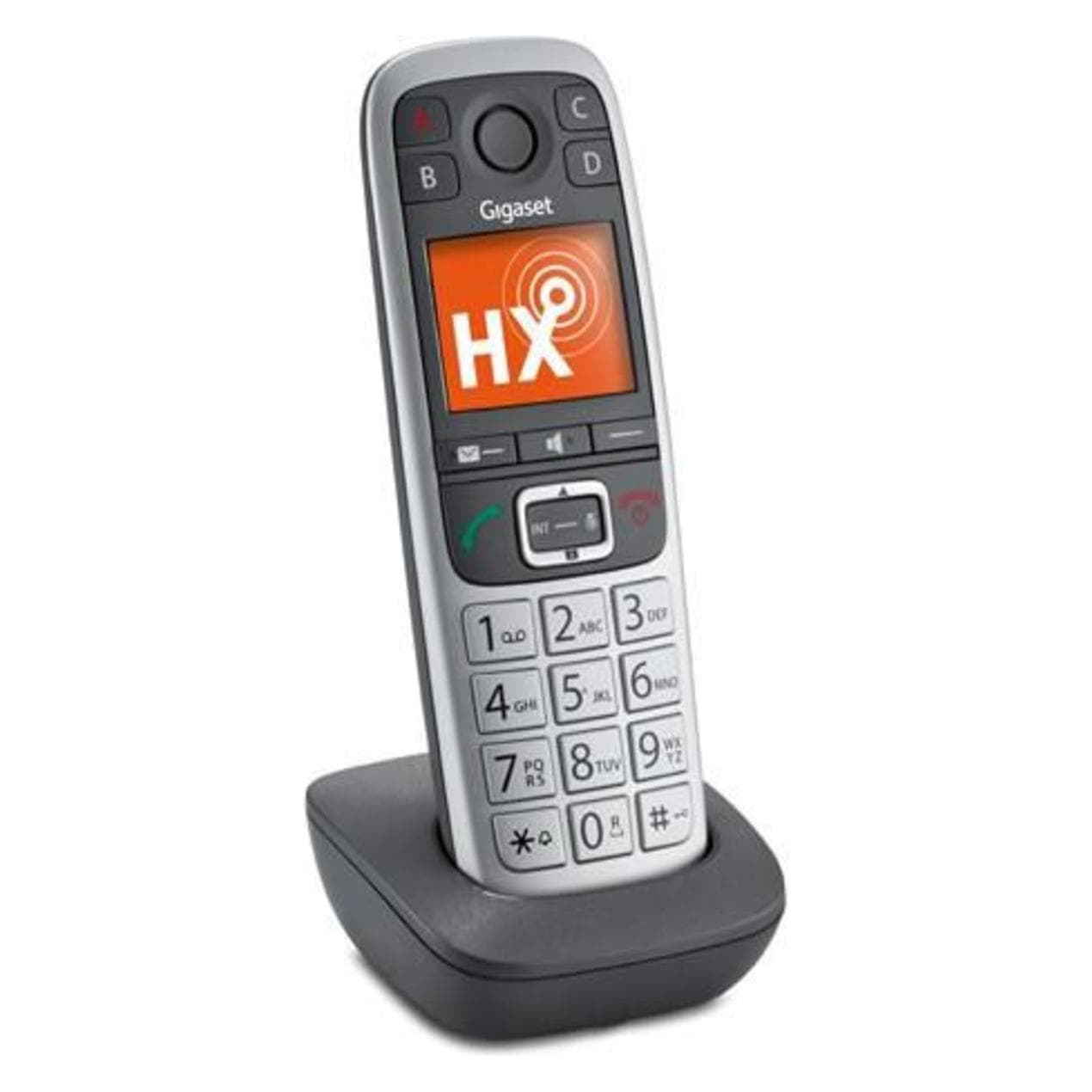 Gigaset E560 HX (CH-Version), Telefon, Silber