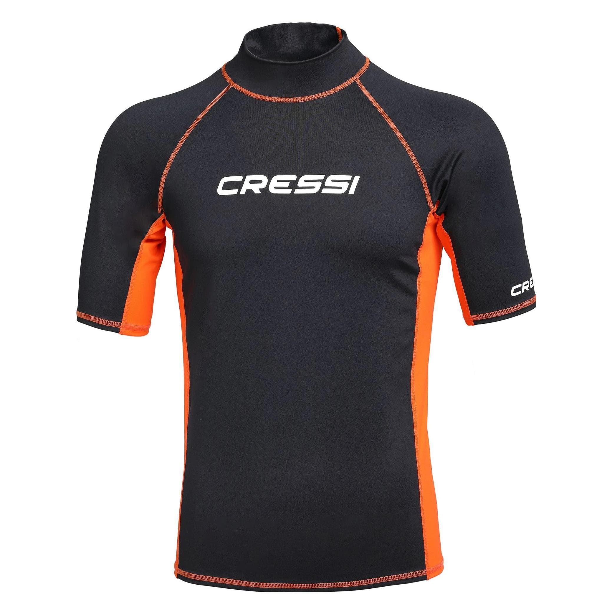 Cressi, Herren, Badeshirts, Rashguard, Orange, Schwarz, (48)