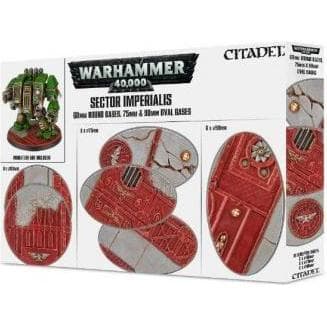 Games Workshop Sector Imperialis: 60mm round and 75mm or 90mm round bases (Kunststoff)