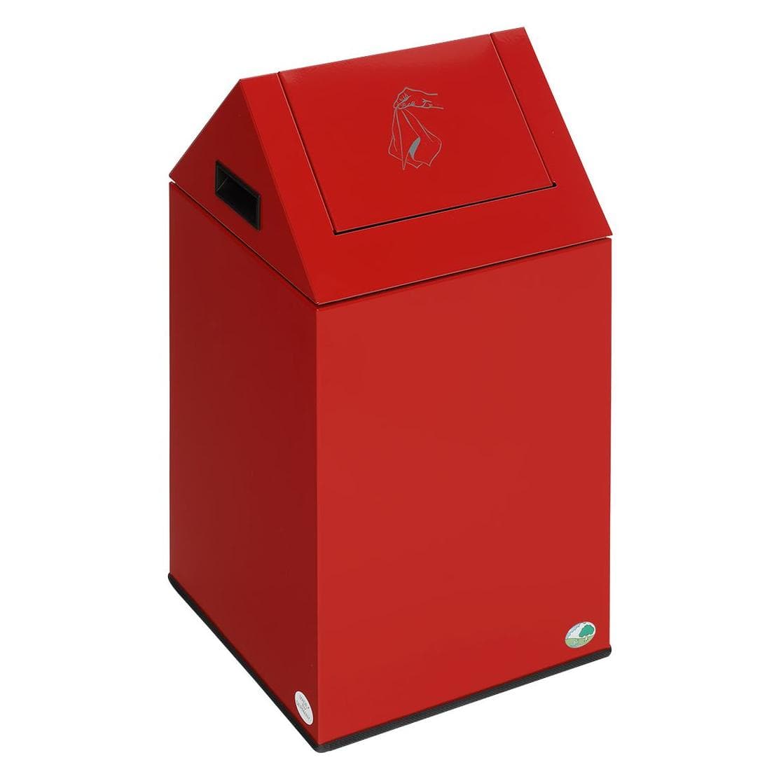 VAR Putzwollkasten PWK 40S, Abfalleimer, Rot