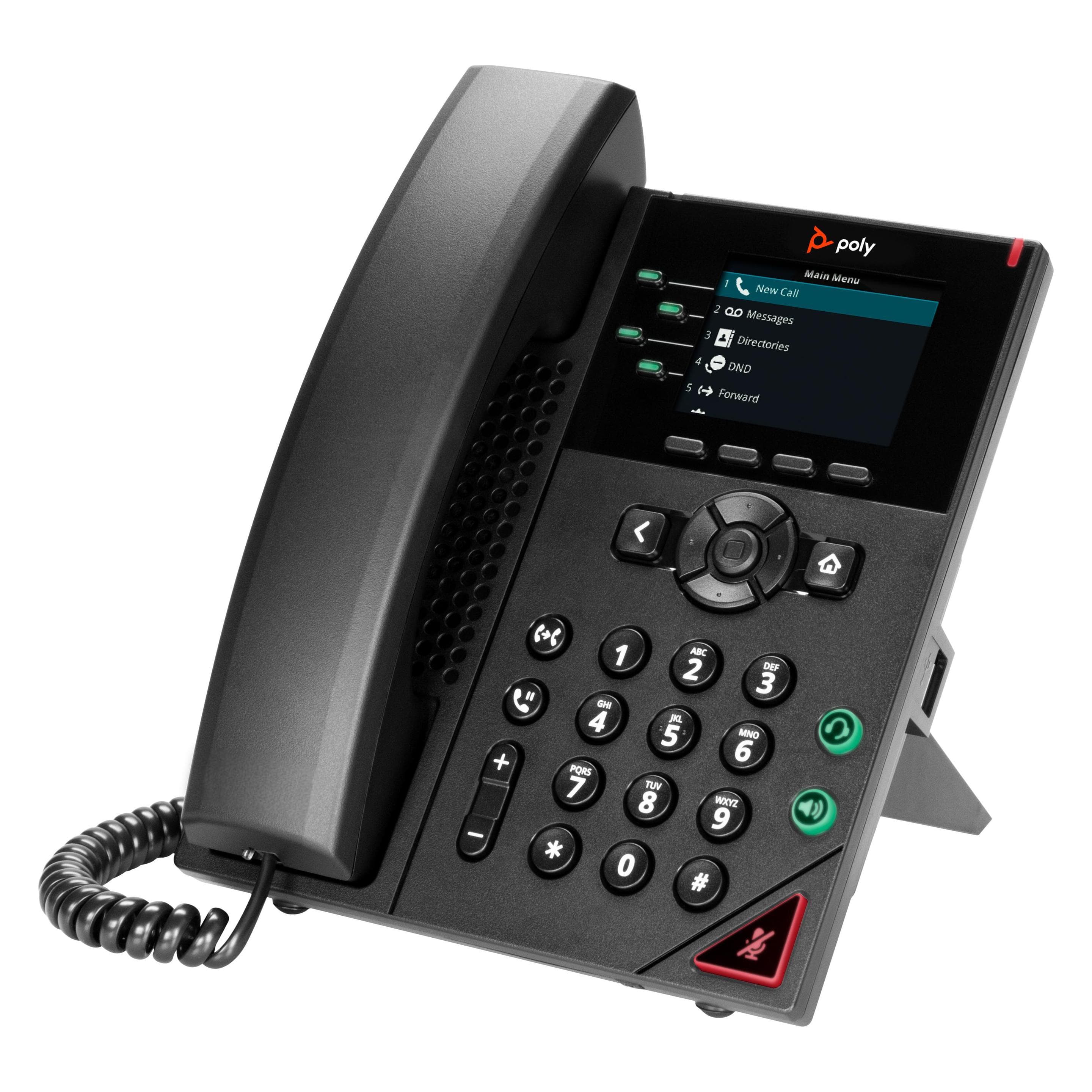 HP Poly VVX 250 4-IP PH PoE-e No localizati, Telefon, Schwarz