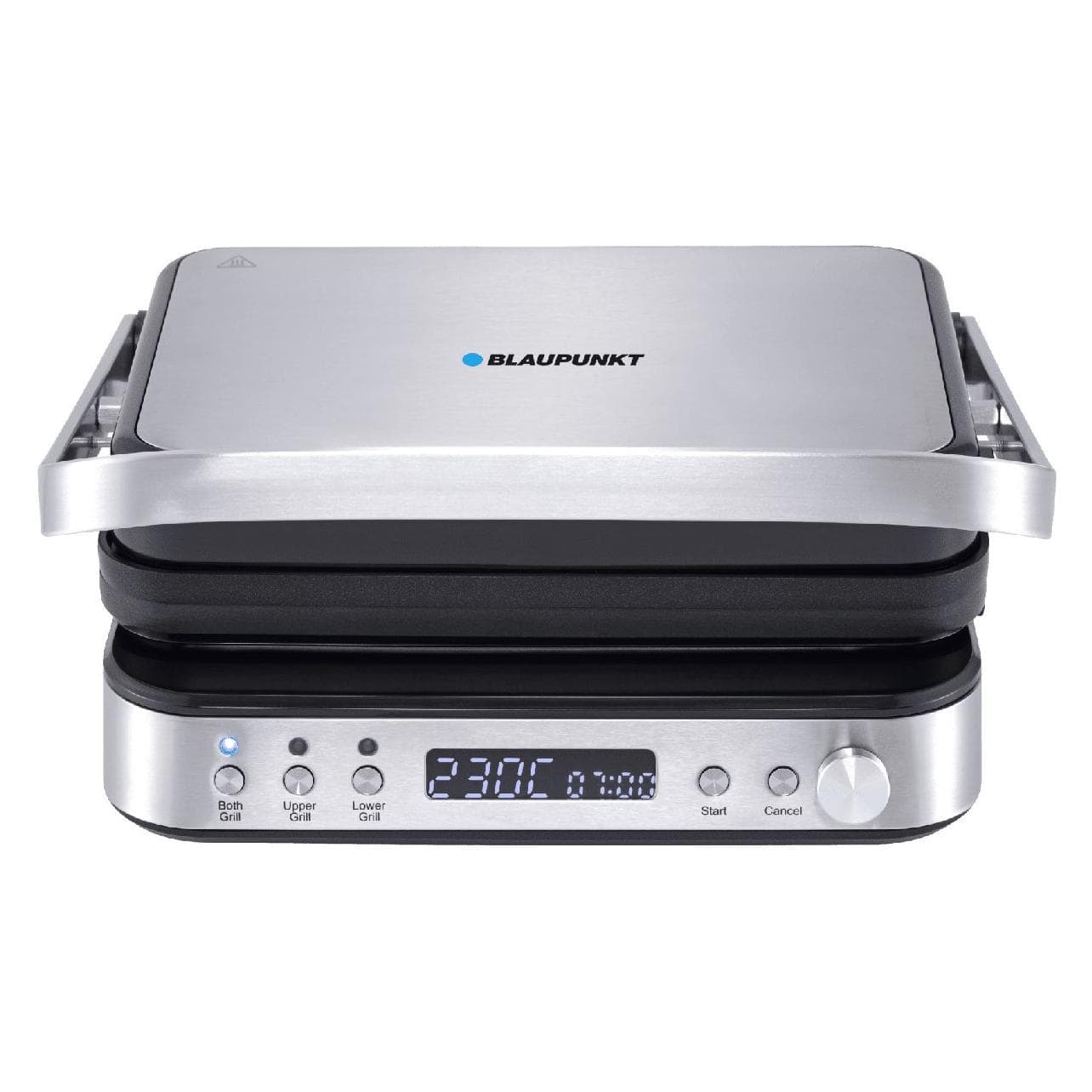 Blaupunkt GRS901 Elektrogrill mit Waffelplatten, Tischgrill, Silber