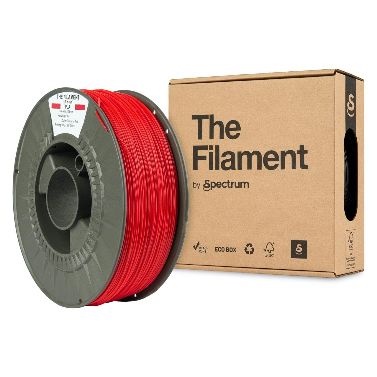 Verbatim TF-24005 (PLA, 1.75 mm, 1000 g), 3D Filament, Rot