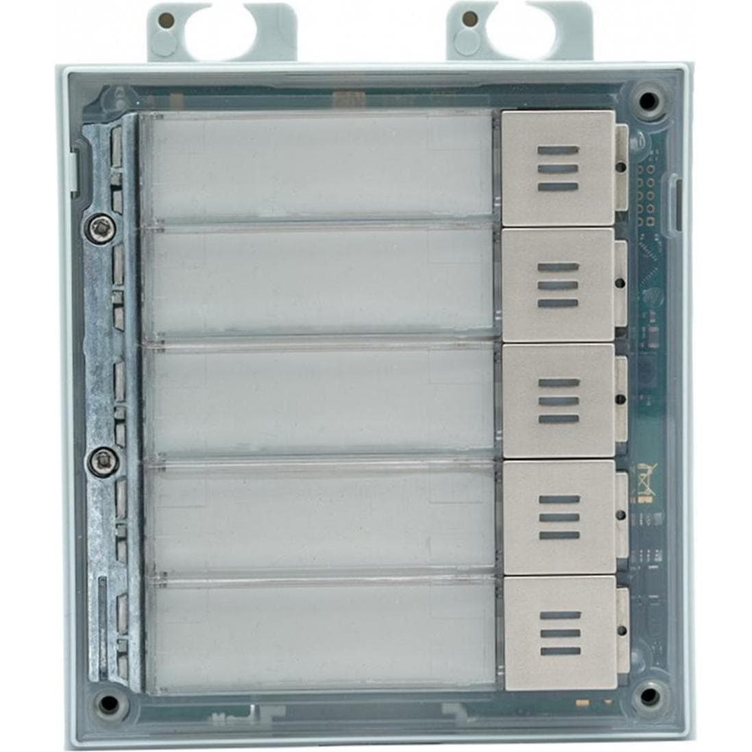 2N, Klingel + Türsprechanlage, 5fach Ruftastenmodul (Verso) (Kabelgebunden)