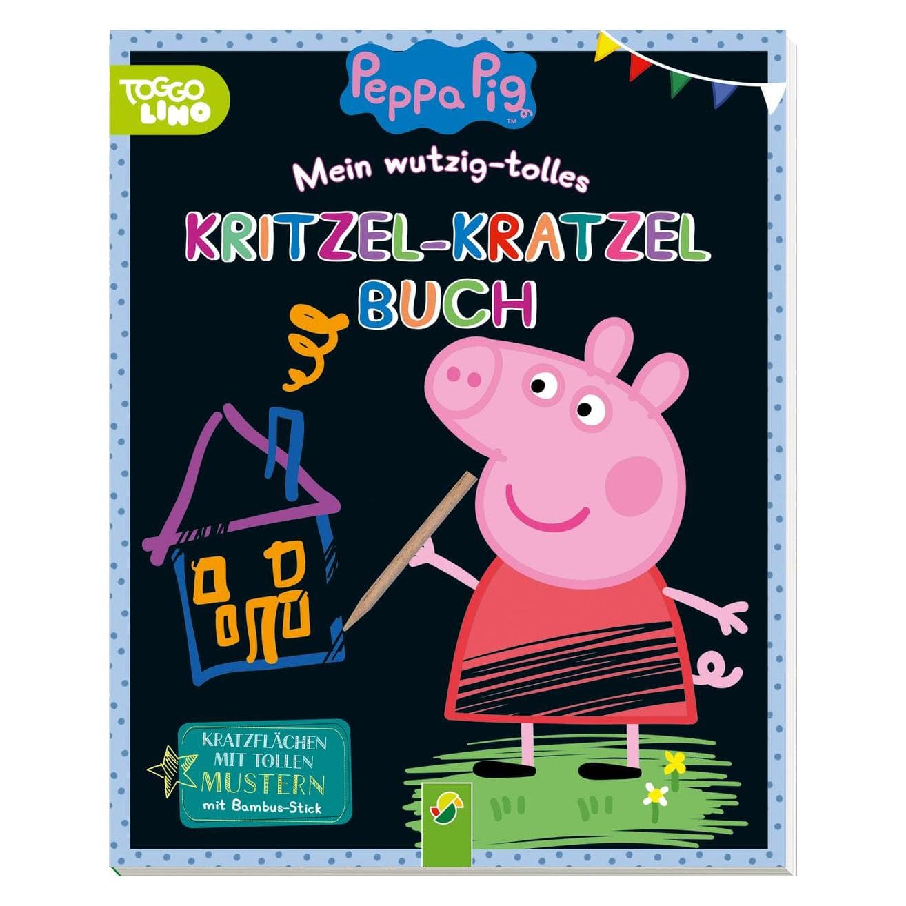 Peppa Pig Mein wutzig-tolles Kritzel-Kratzel-Buch, Kinderbücher von Schwager & Steinlein Verlag
