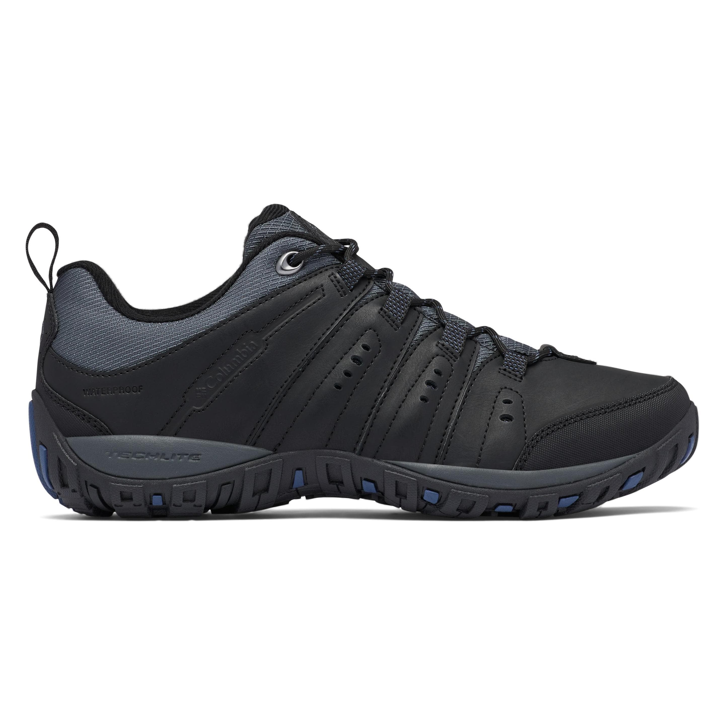 Columbia, Herren, Wanderschuhe, WOODBURN™ II WATERPROOF Men's Wandelschoenen - Graphite, Dark Mountain - Maat 45 (45), Grau