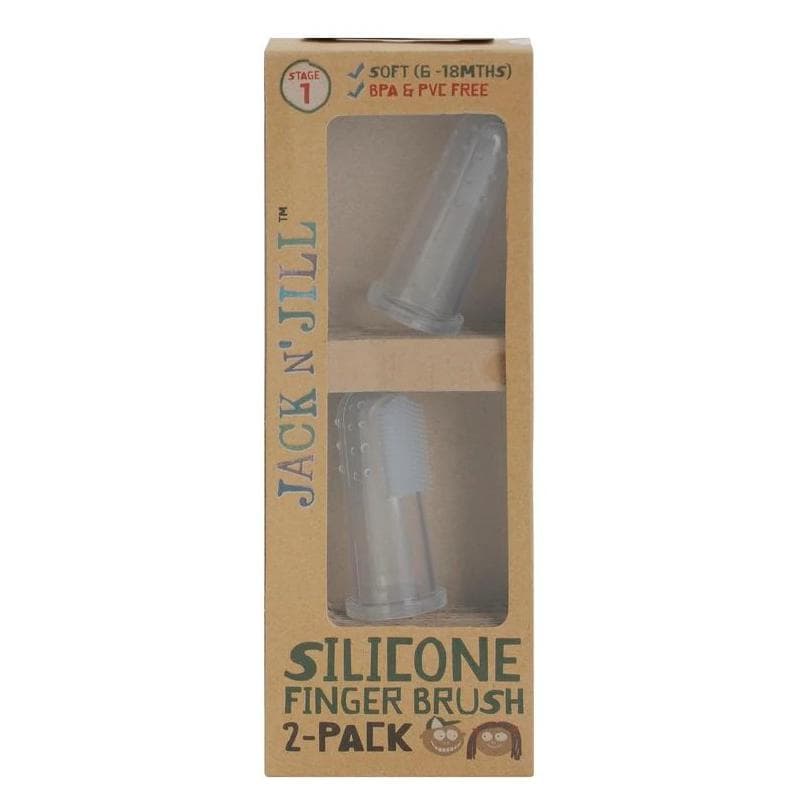 Jack N' Jill, Handzahnbürste, Silicone (Weich, 2x)