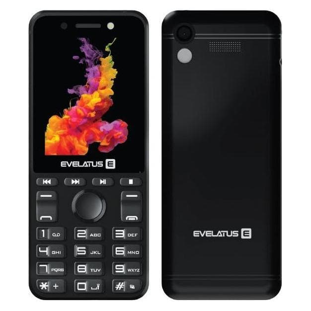 Evelatus - Tron DS Black (0.30 Mpx), Tastenhandy, Schwarz