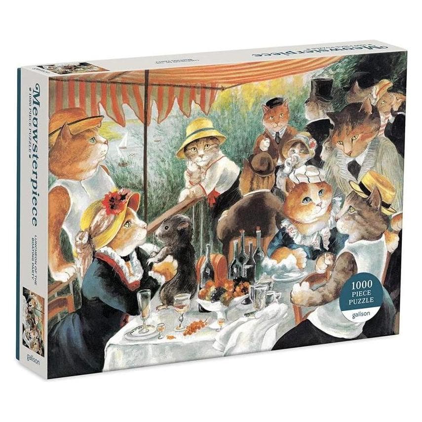 Abrams & Chronicle 68088 - Birth of Venus Meowsterpiece of Western Art - Puzzle, 1000 Teile (1000 Teile)