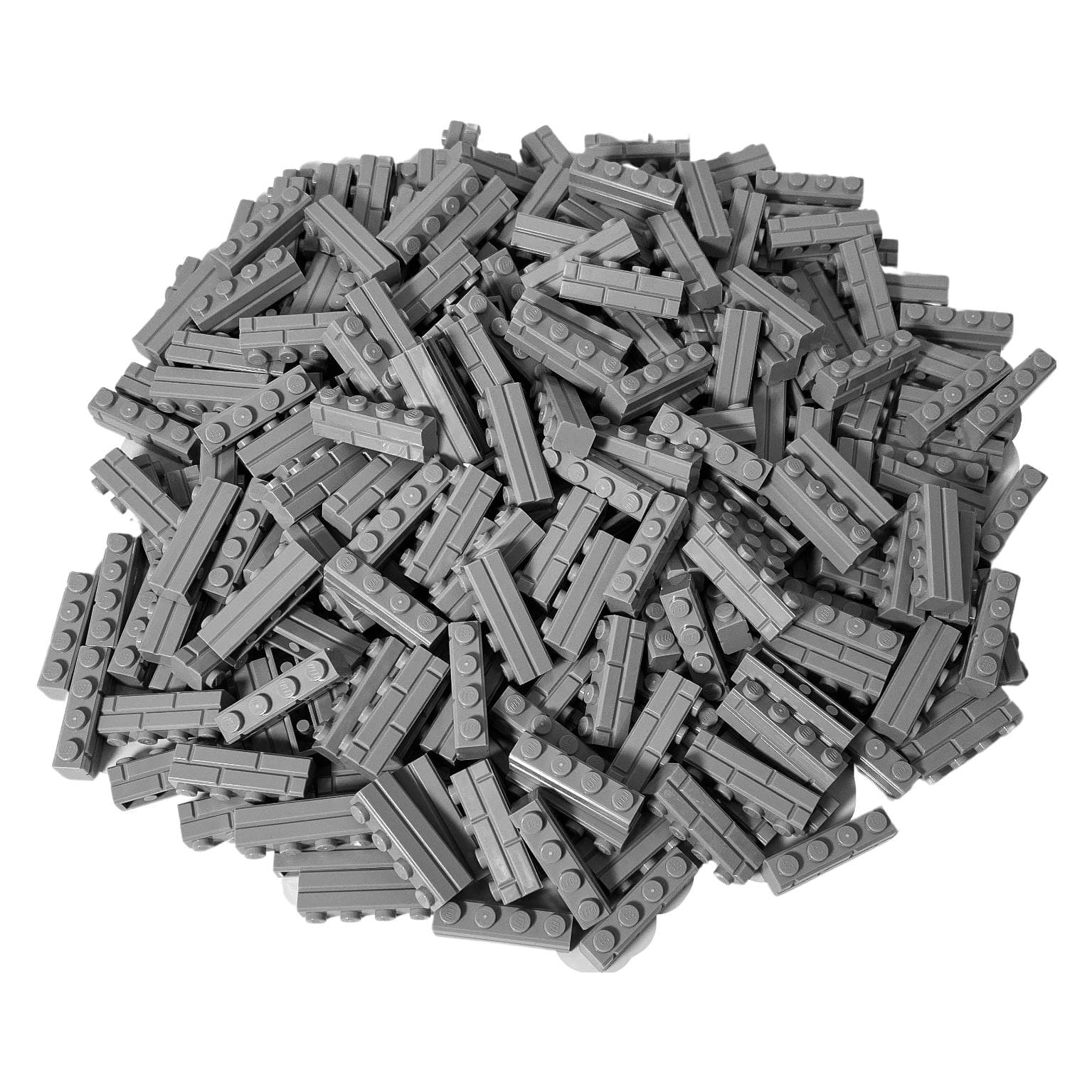 LEGO 1x4 Mauersteine Hellgrau - 50 Stück - Light bluish grey brick 15533 (15533, LEGO Zubehör)