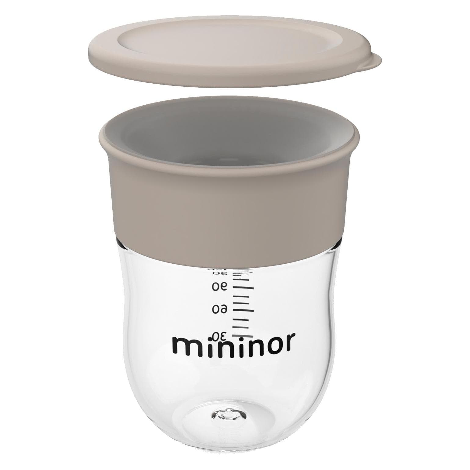 Mininor, Kindergeschirr + Kinderbesteck, Global - Training Cup 220ml - Cloudy morning (14285)