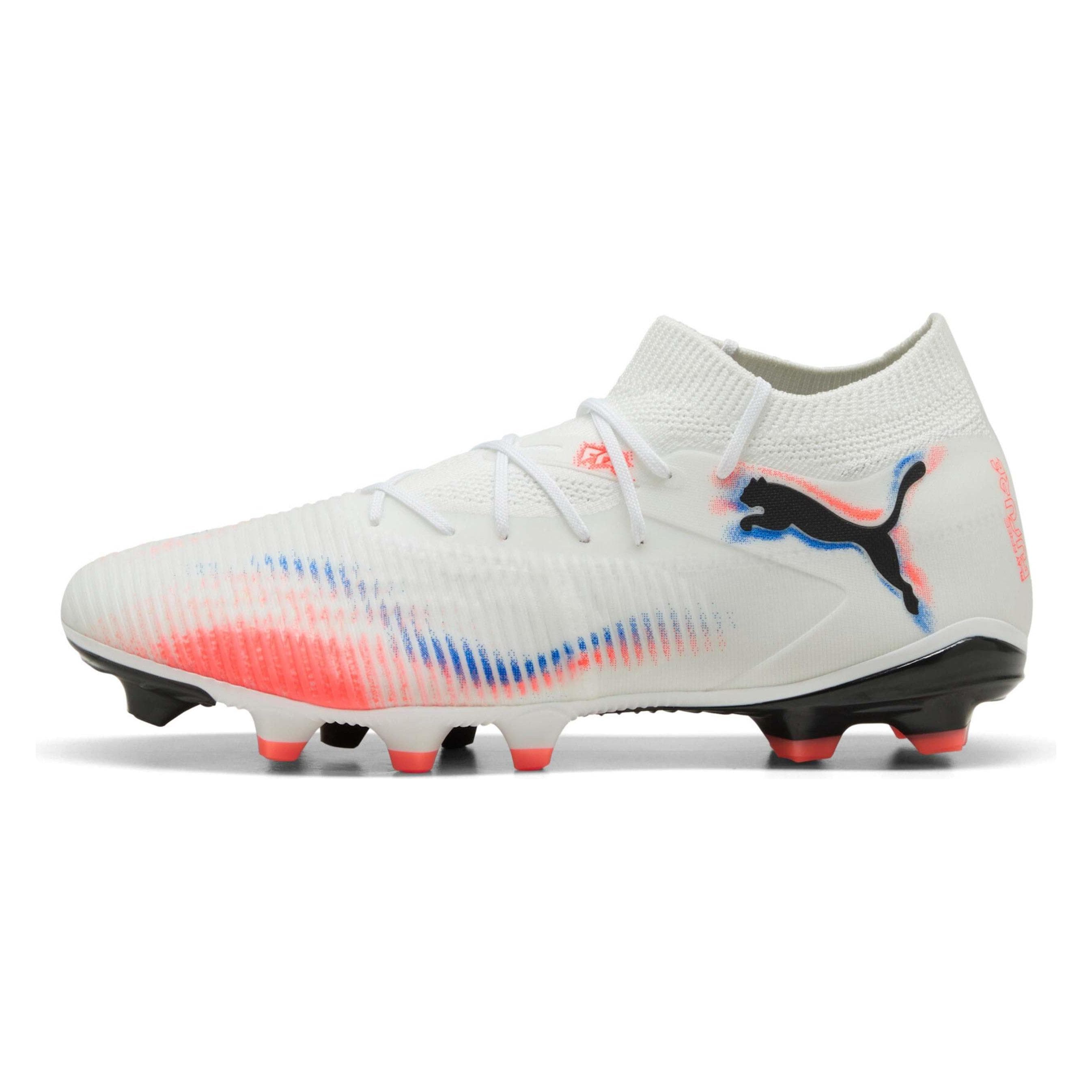 Puma, Unisex, Fussballschuhe, Future 8 Match Fg/Ag (44, 44.5), Orange, Schwarz, Rot, Weiss