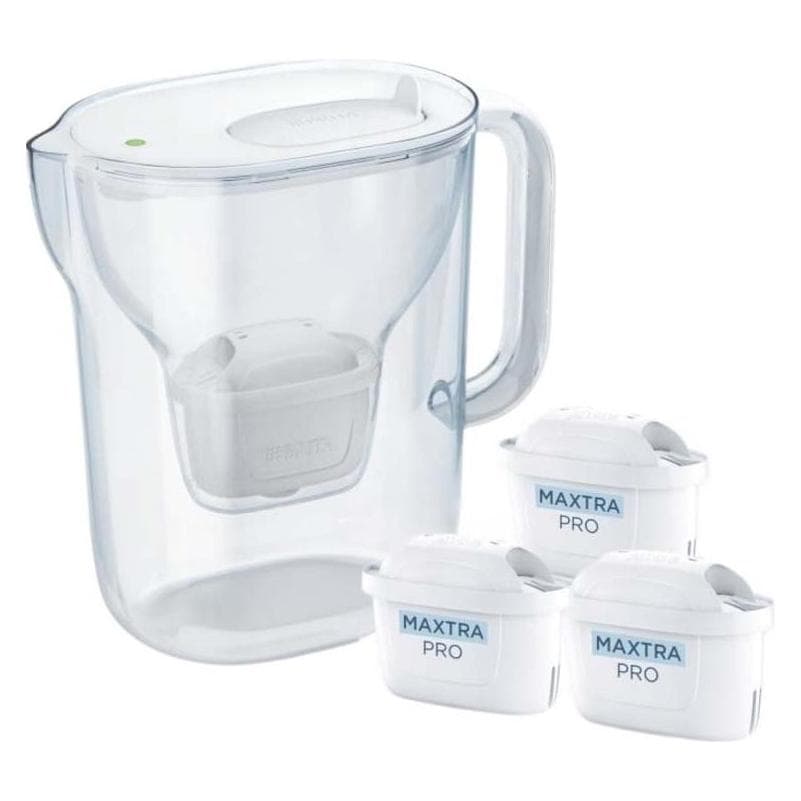 Brita Dzbanek filtrujący Dzbanek filtrujący Style Essential 2,4L 3 wkłady Piaskowy, Wasserfilterkanne, Weiss