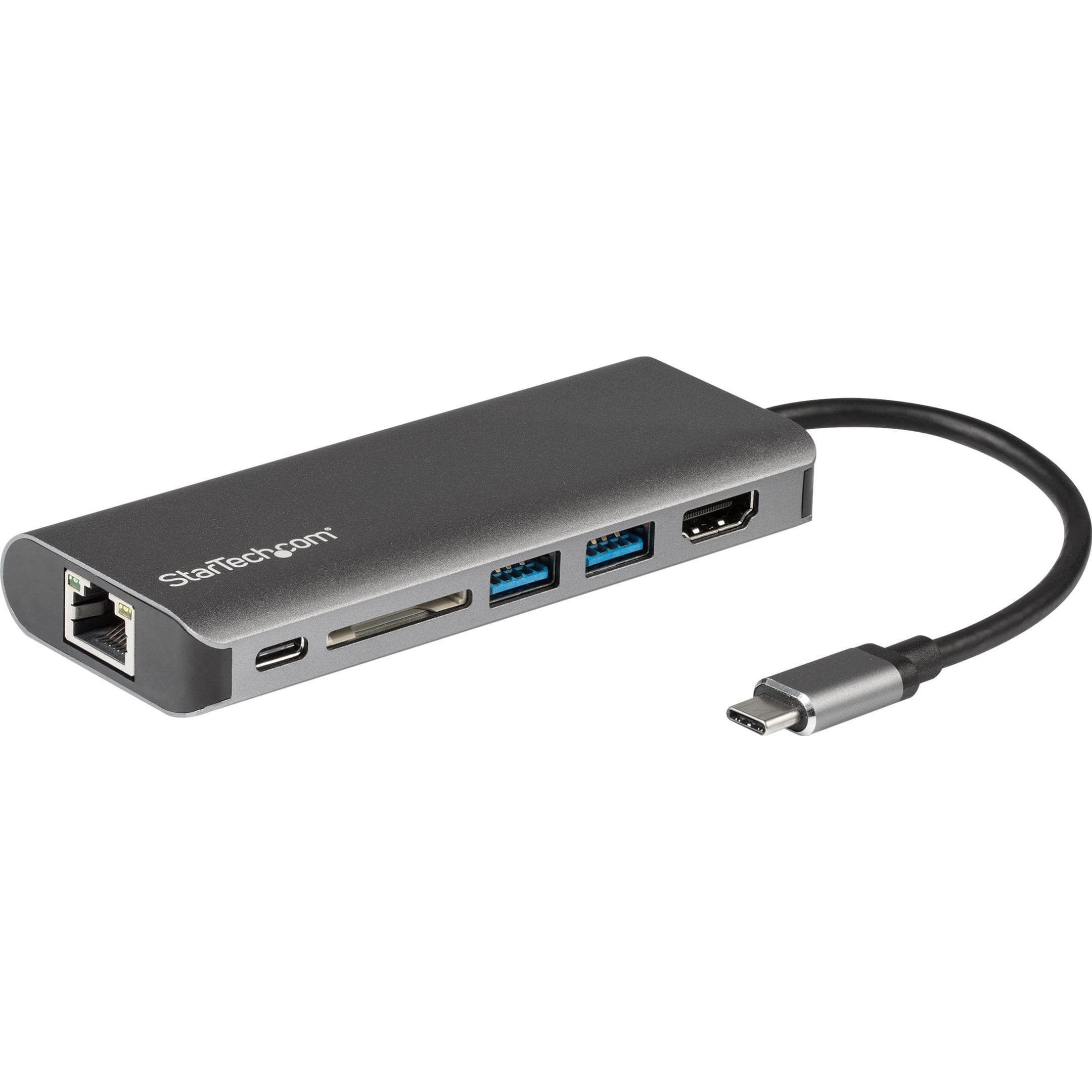 StarTech DKT30CSDHPD (USB-C), Dockingstation + USB Hub, Schwarz, Grau