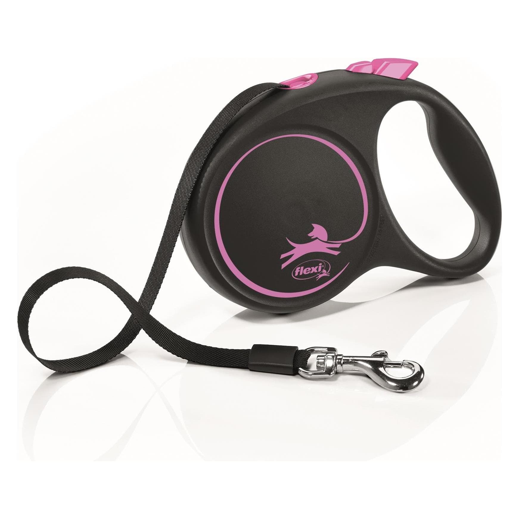 Flexi Black Design Gurt (M, Hund, Allgemein), Halsband + Leine