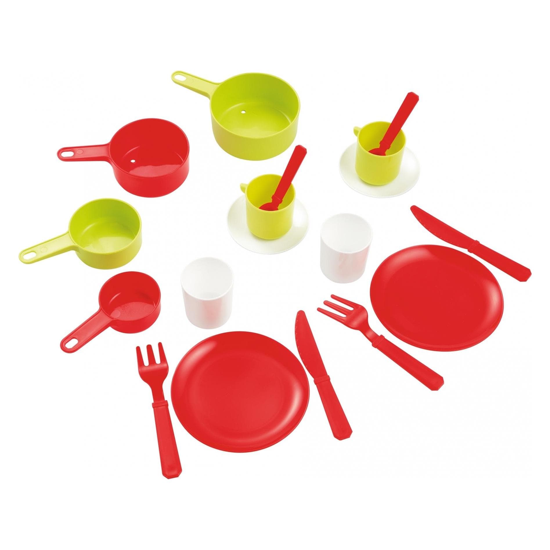 Ecoiffier Chef Pan mit Geschirr