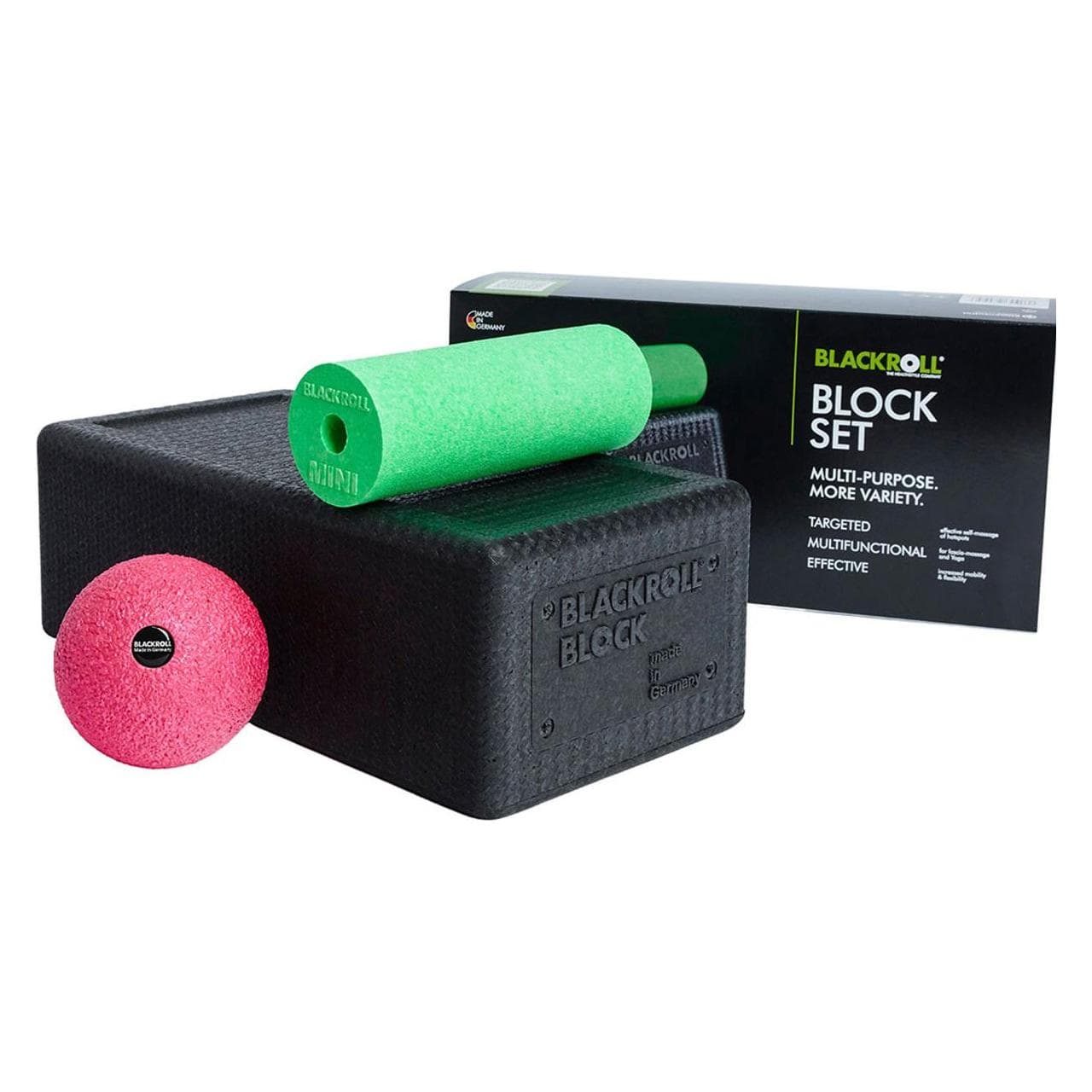 Blackroll, Faszienball + Faszienrolle, Roll Block Set (30cm) (8 cm)