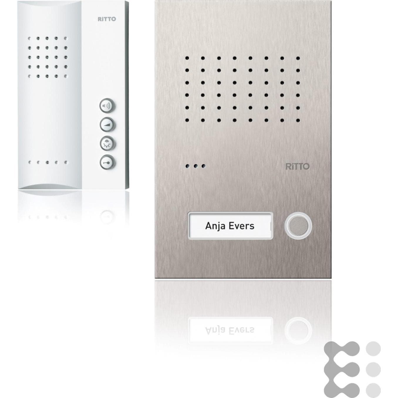 Schneider Electric, Klingel + Türsprechanlage, Acero pur AudioSet Freisprechstelle (Kabelgebunden)