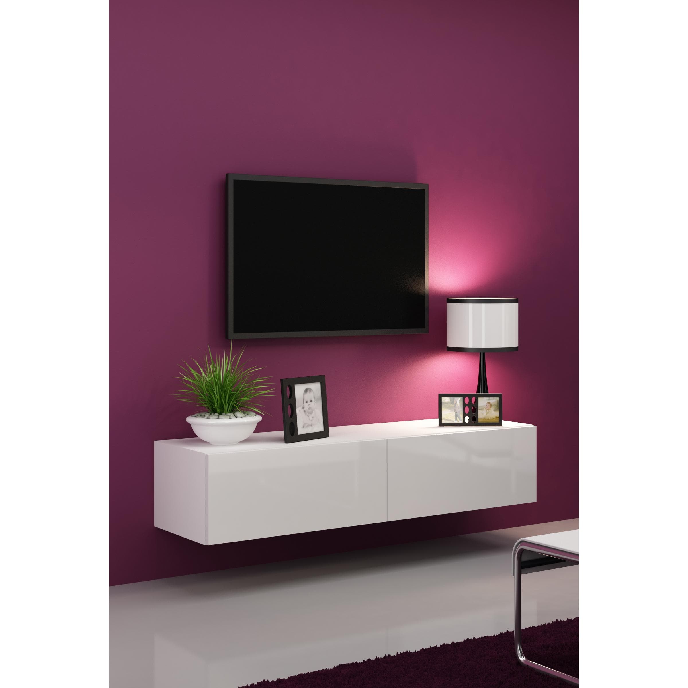 Cama, TV Möbel, Vigo (140 x 40 x 30 cm)