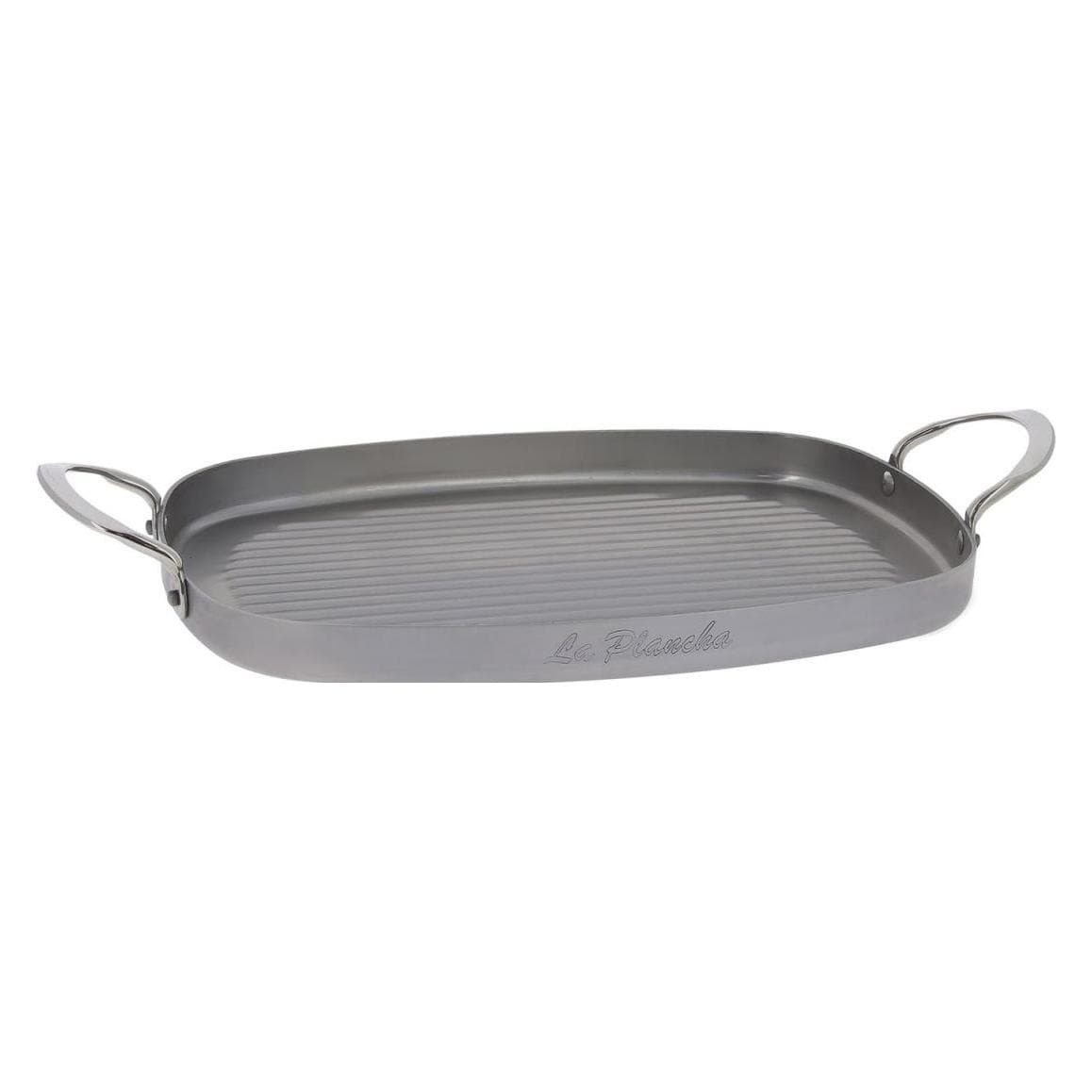 de Buyer Mineral B Element Eisen-Grillpfanne Induktion, Pfanne + Kochtopf, Silber