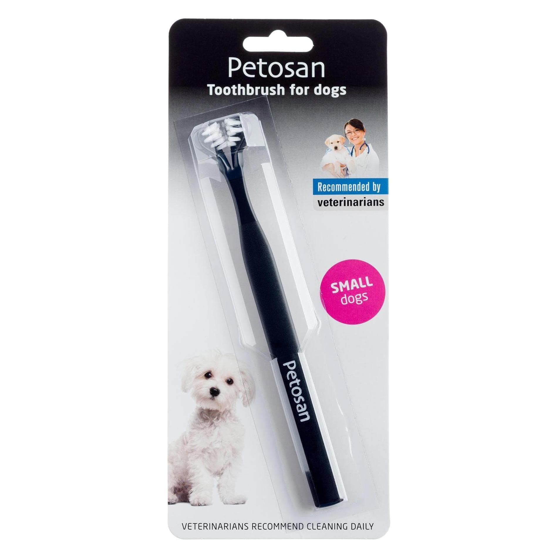 Petosan Hunde-Zahnbürste für Hunde, S (Hund), Tierpflegegerät